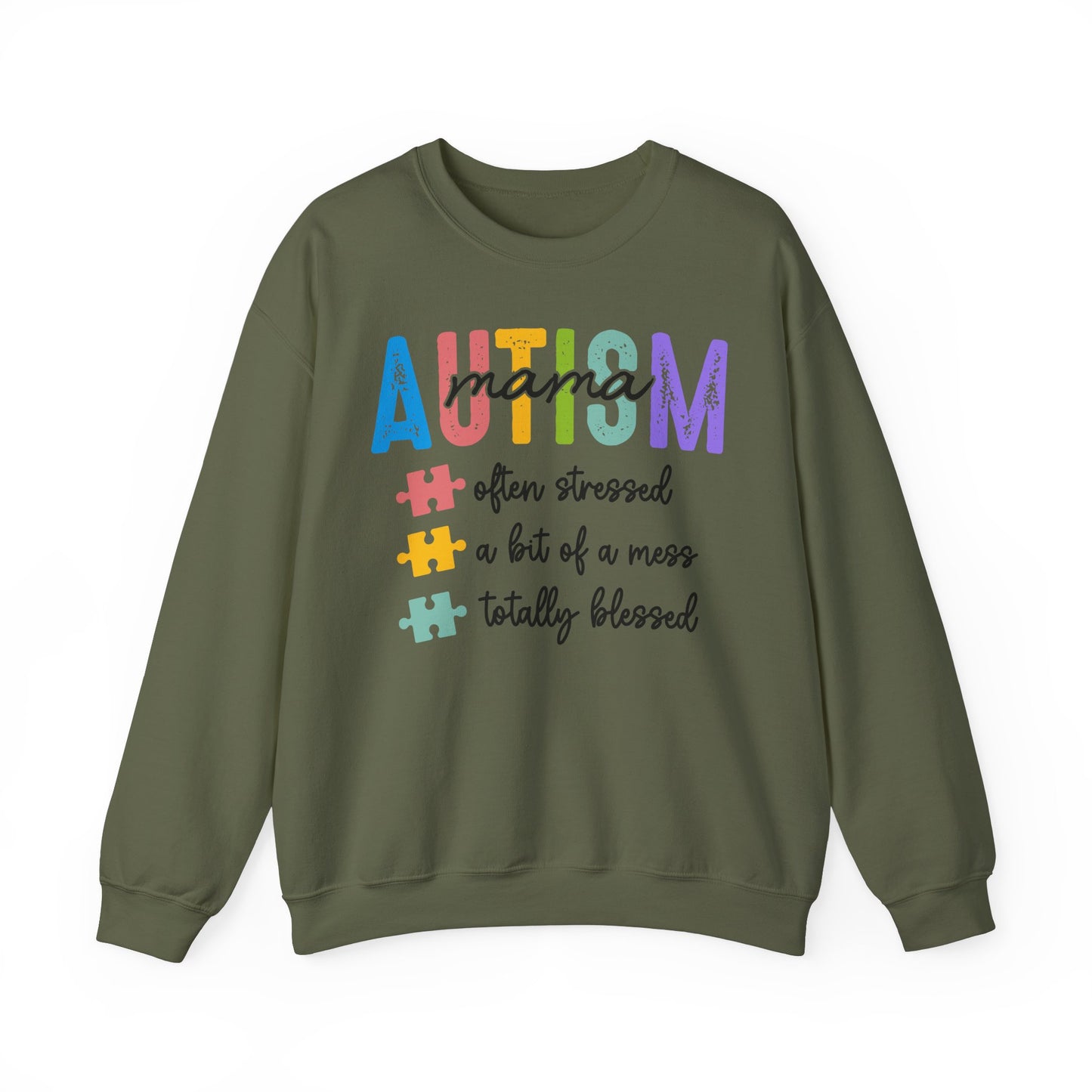 Autism Mama Coquette Sweatshirt, Retro Autism Bow, Autism Advocate, Special Education, Neurodiversity, Unisex Crewneck, Autism Awareness