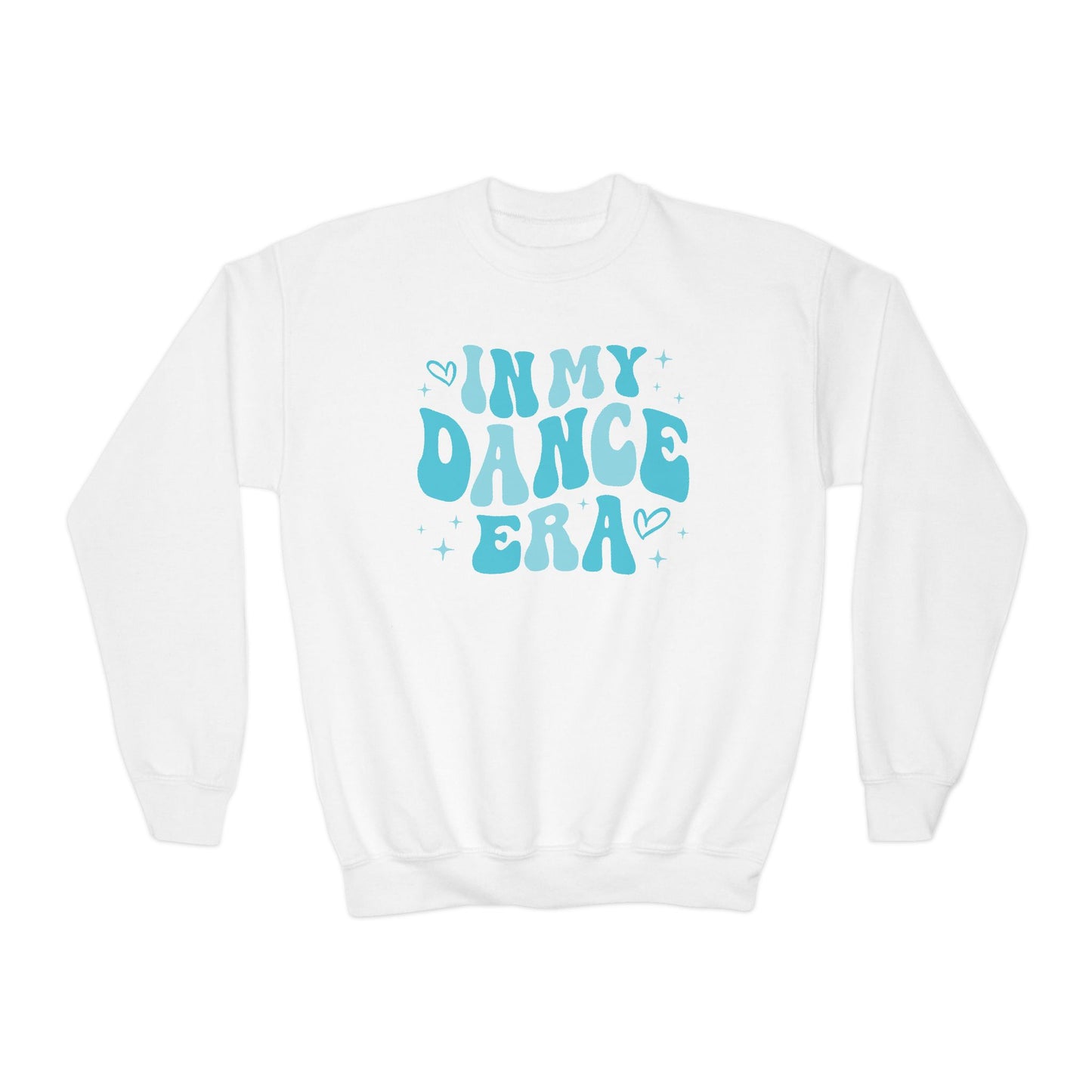 Dance Era Youth Crewneck Sweatshirt, Blue Dance Gift for Dancer, Gift for Her, Unisex Jumper, Dance Lover Sweatshirt, Retro Dance Sweatshirt