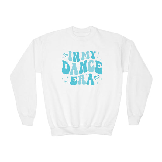 Dance Era Youth Crewneck Sweatshirt, Blue Dance Gift for Dancer, Gift for Her, Unisex Jumper, Dance Lover Sweatshirt, Retro Dance Sweatshirt