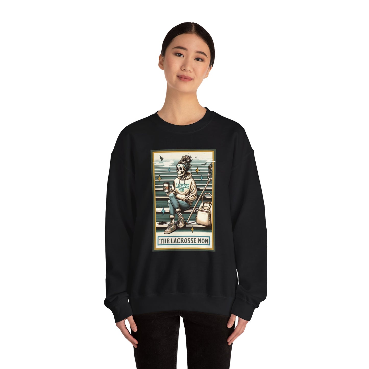 The Lacrosse Mom, Unisex Heavy Blend™ Crewneck Sweatshirt