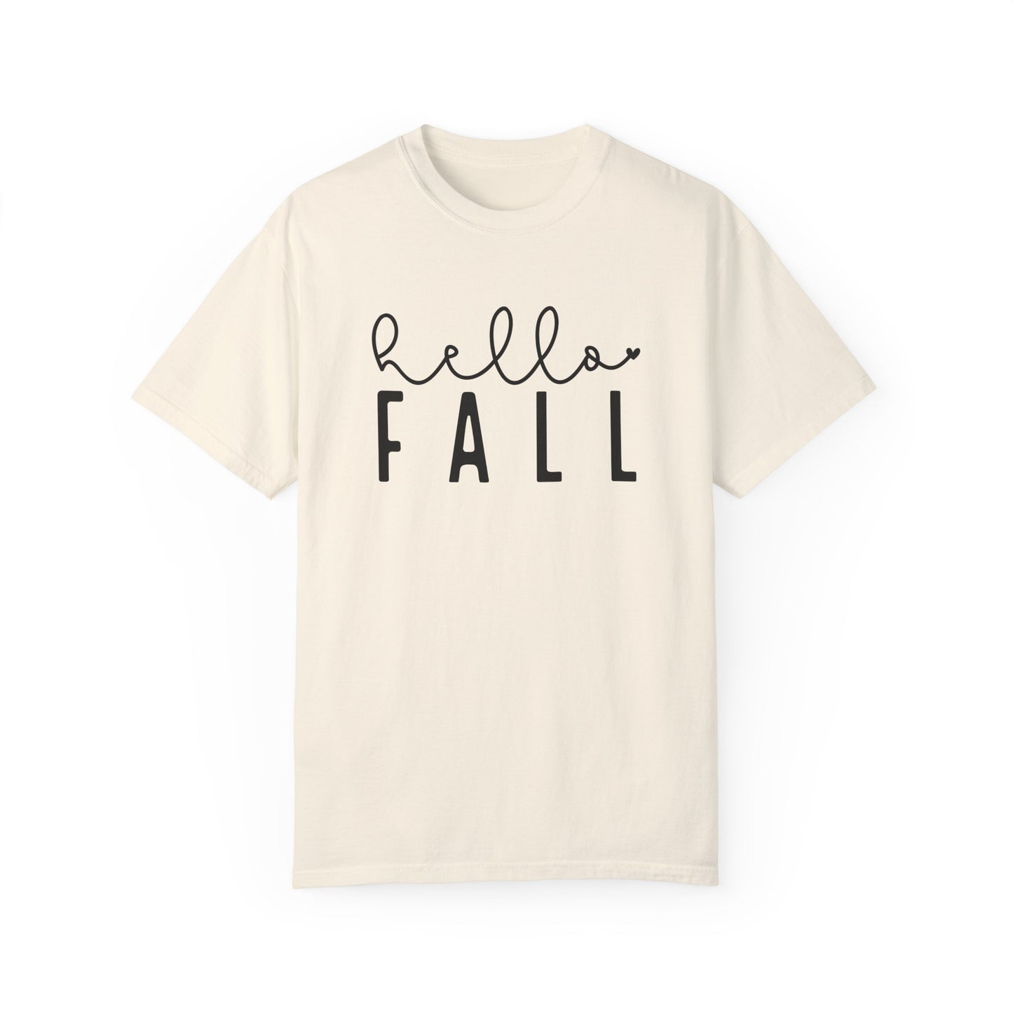 Hello Fall Shirt, Autumn Season Tee, Women's Cute Fall T-Shirt, Fall Tops, Cozy Crewneck, Autumn, Comfy Fall Tshirt, Funny Fall Fashion