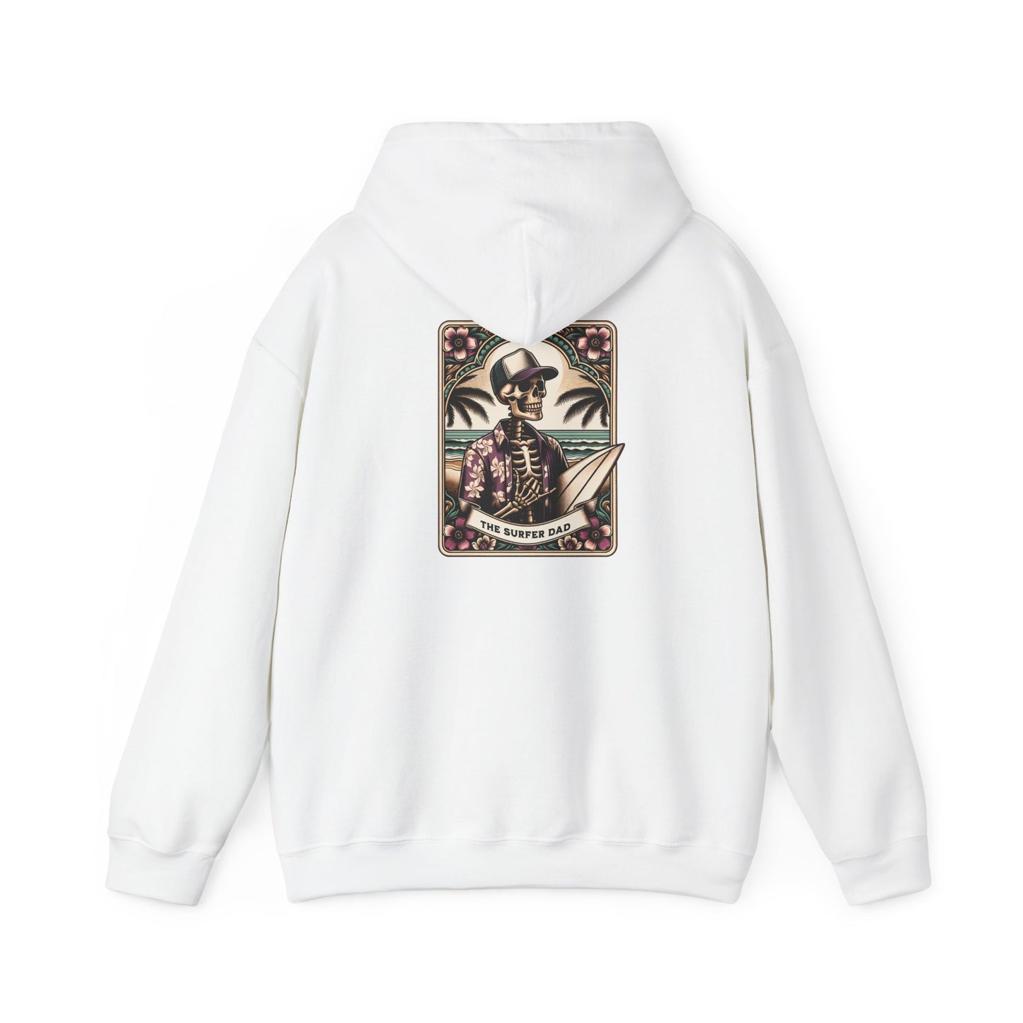 The Surfer Dad Tarot Card Unisex Heavy Blend™ Hooded Sweatshirt