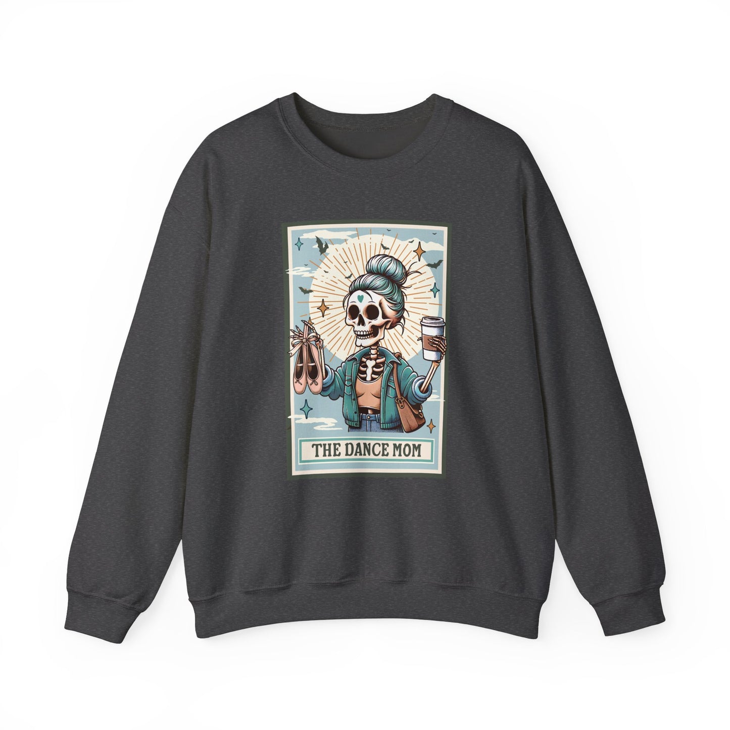 Dance Mom Tarot Card Sweatshirt, Unisex Crewneck Jumper, Dance Competition Gift, Dance Mom Apparel, Heavy Blend Pullover