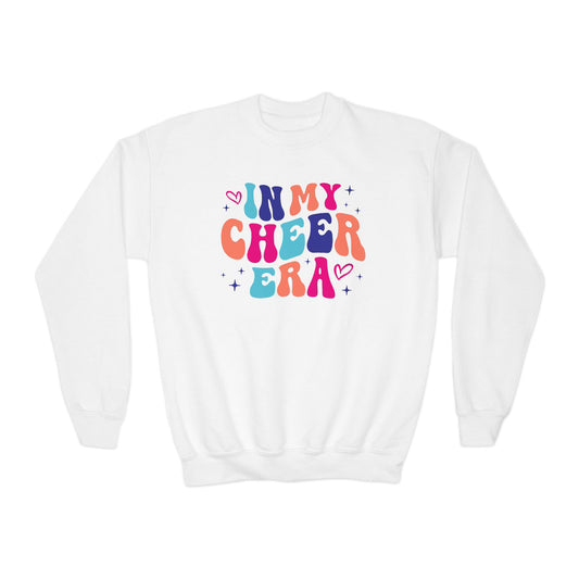 In My Cheer Era, Multi Colored, Youth Crewneck Sweatshirt