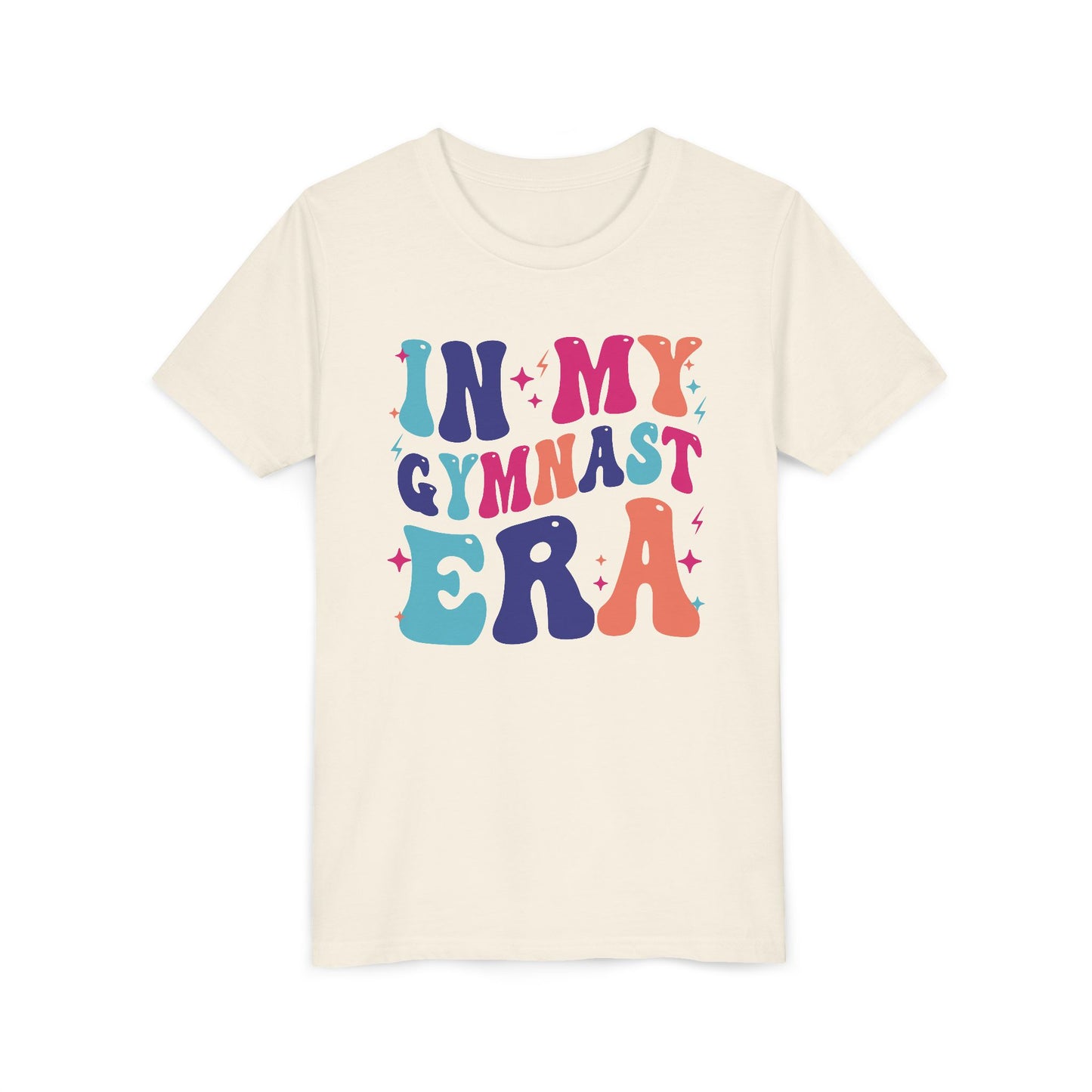 In My Gymnast Era Youth Tee, Gymnast Gift, Gymnast T-Shirt, Colorful Youth Shirt, Sports Fan Tee