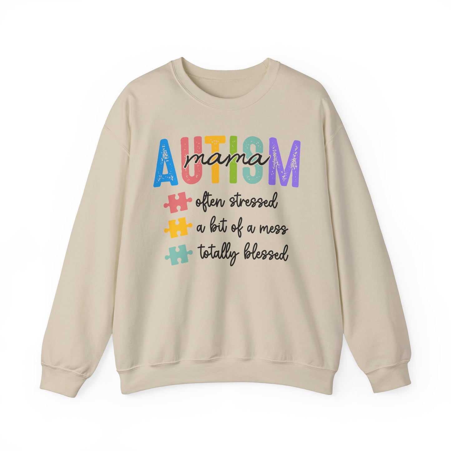 Autism Mama Coquette Sweatshirt, Retro Autism Bow, Autism Advocate, Special Education, Neurodiversity, Unisex Crewneck, Autism Awareness