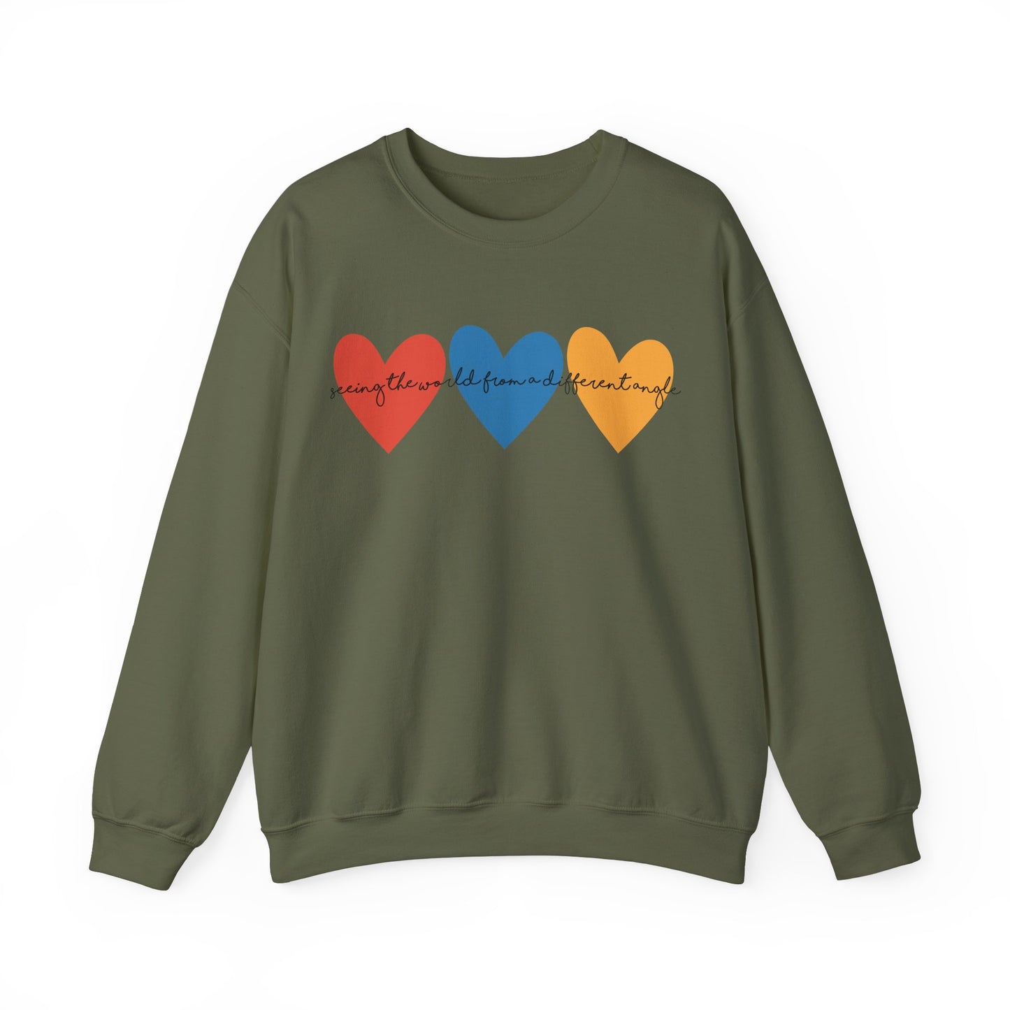 Autism Awareness Retro Heart Sweatshirt, Crewneck, Autism Mama, Advocate, Special Education, Neurodiversity