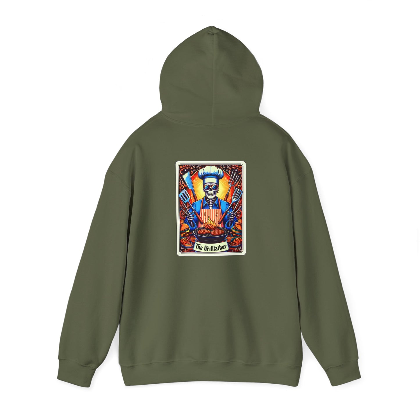 The GrillFather Tarot Card Unisex Heavy Blend™ Hooded Sweatshirt