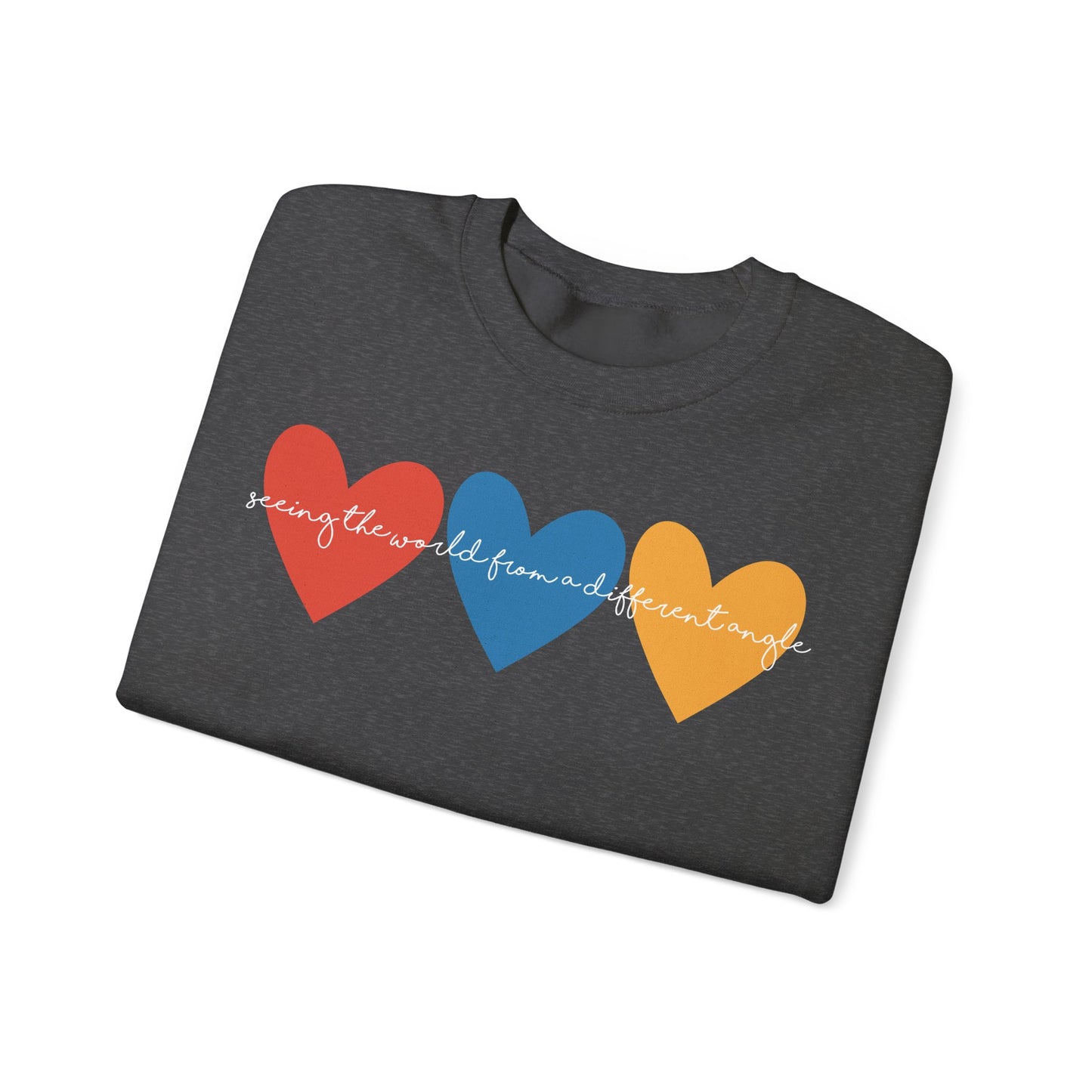 Autism Awareness Retro Heart Sweatshirt, Crewneck, Autism Mama, Advocate, Special Education, Neurodiversity