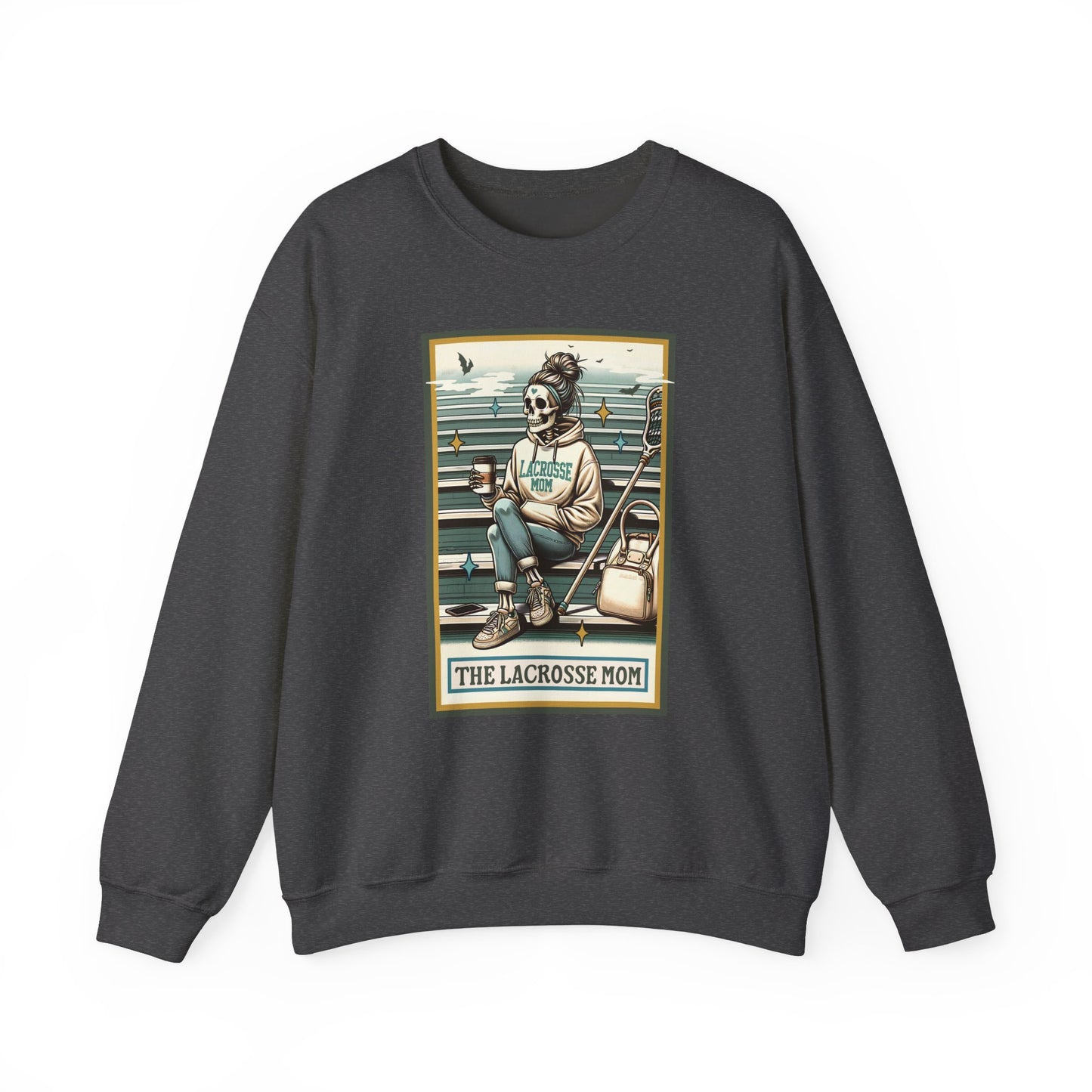 The Lacrosse Mom, Unisex Heavy Blend™ Crewneck Sweatshirt