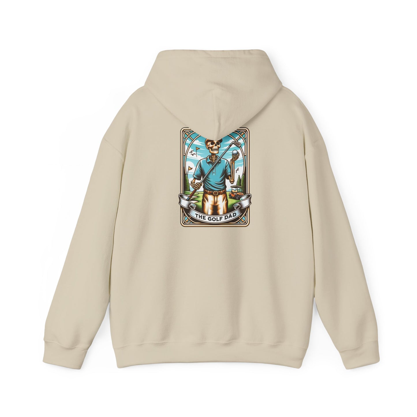 The Golf Dad Tarot Card Unisex Heavy Blend™ Hooded Sweatshirt