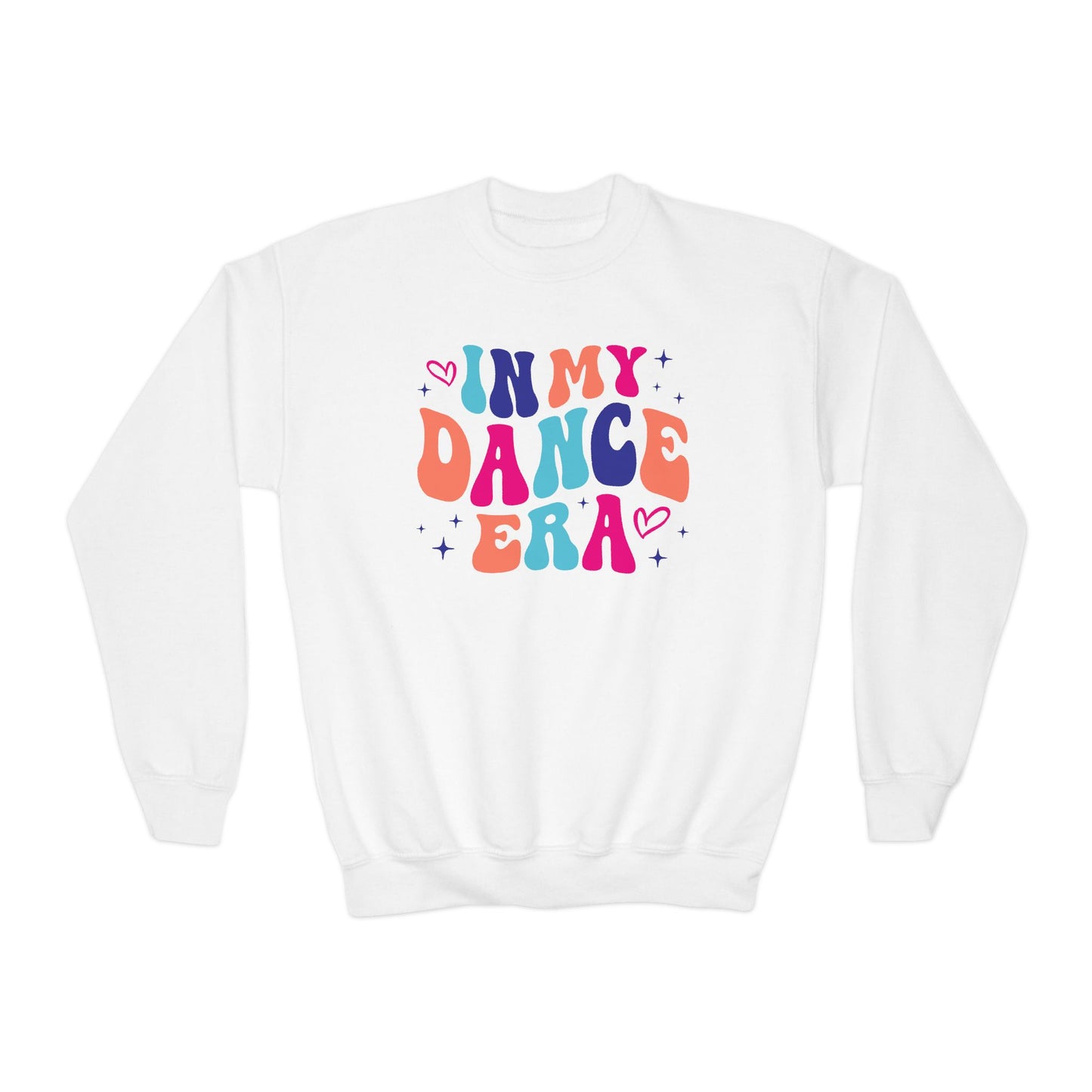 Dance Era Youth Crewneck Sweatshirt, Multi Colored Dance Gift for Her, Dance Sweatshirt, Gift for Dancer