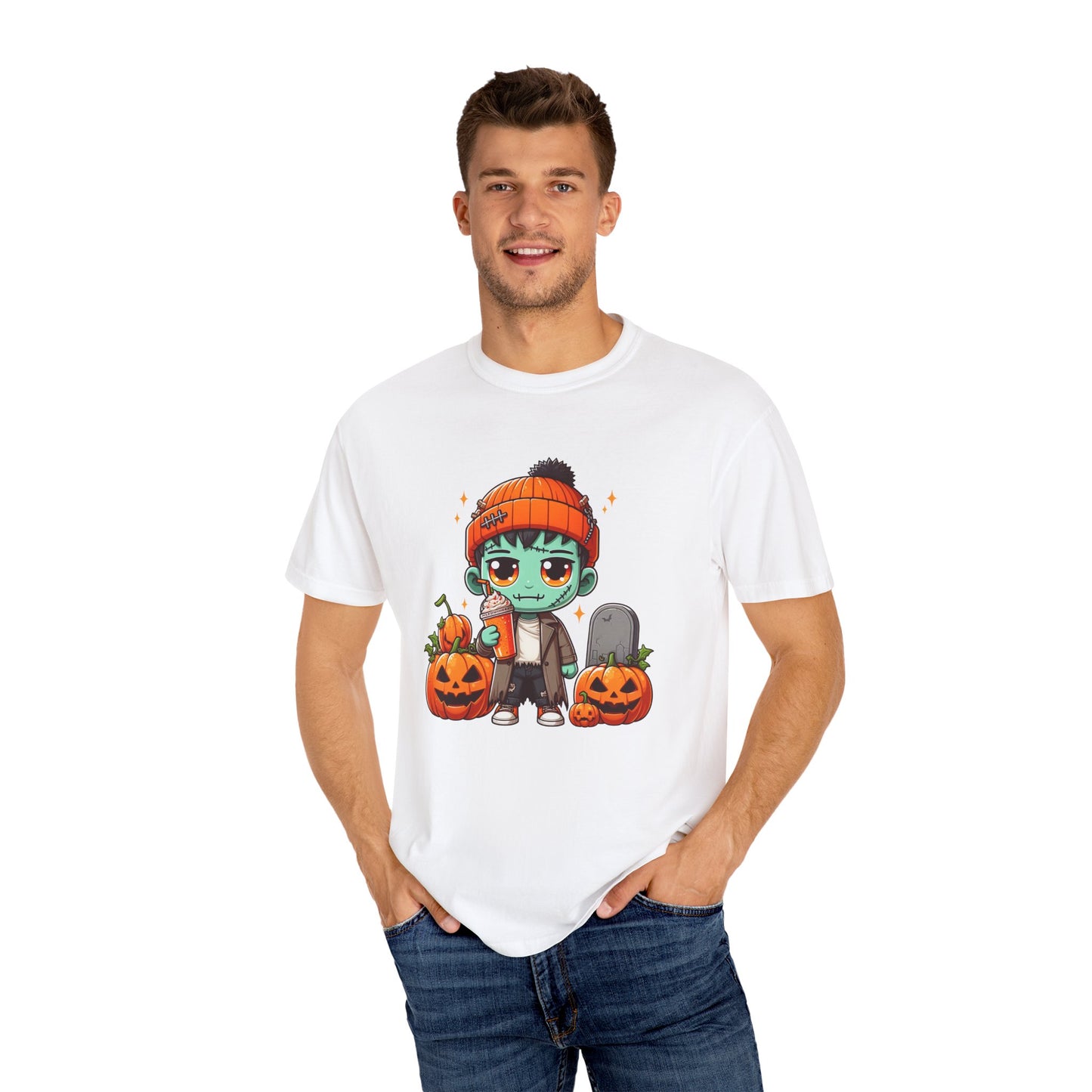 Cute Creppy Frank Unisex Garment-Dyed T-shirt