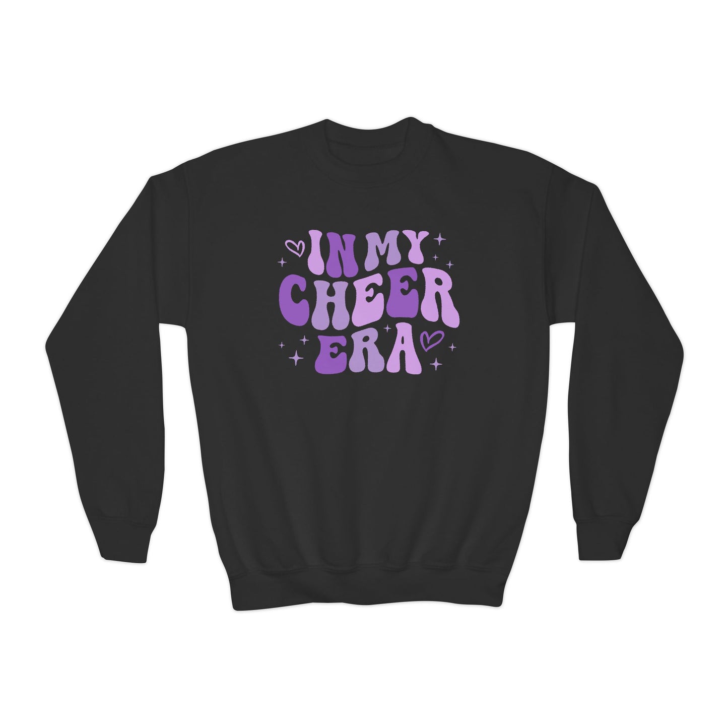 In My Cheer Era, Gift for Cheerleader, Gift for her, Purple, Switfy, Youth Crewneck Sweatshirt