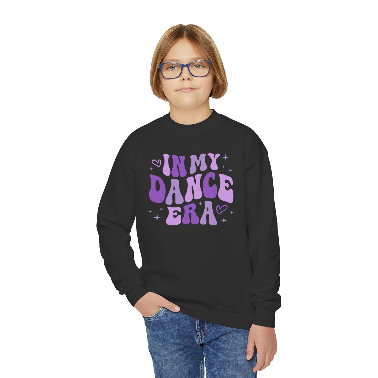 Purple Dance Sweatshirt, In My Dance Era, Gift for Her, Dancer, Youth Crewneck, Dance Gift for Girls, Dance Lover Present, Dance Teacher