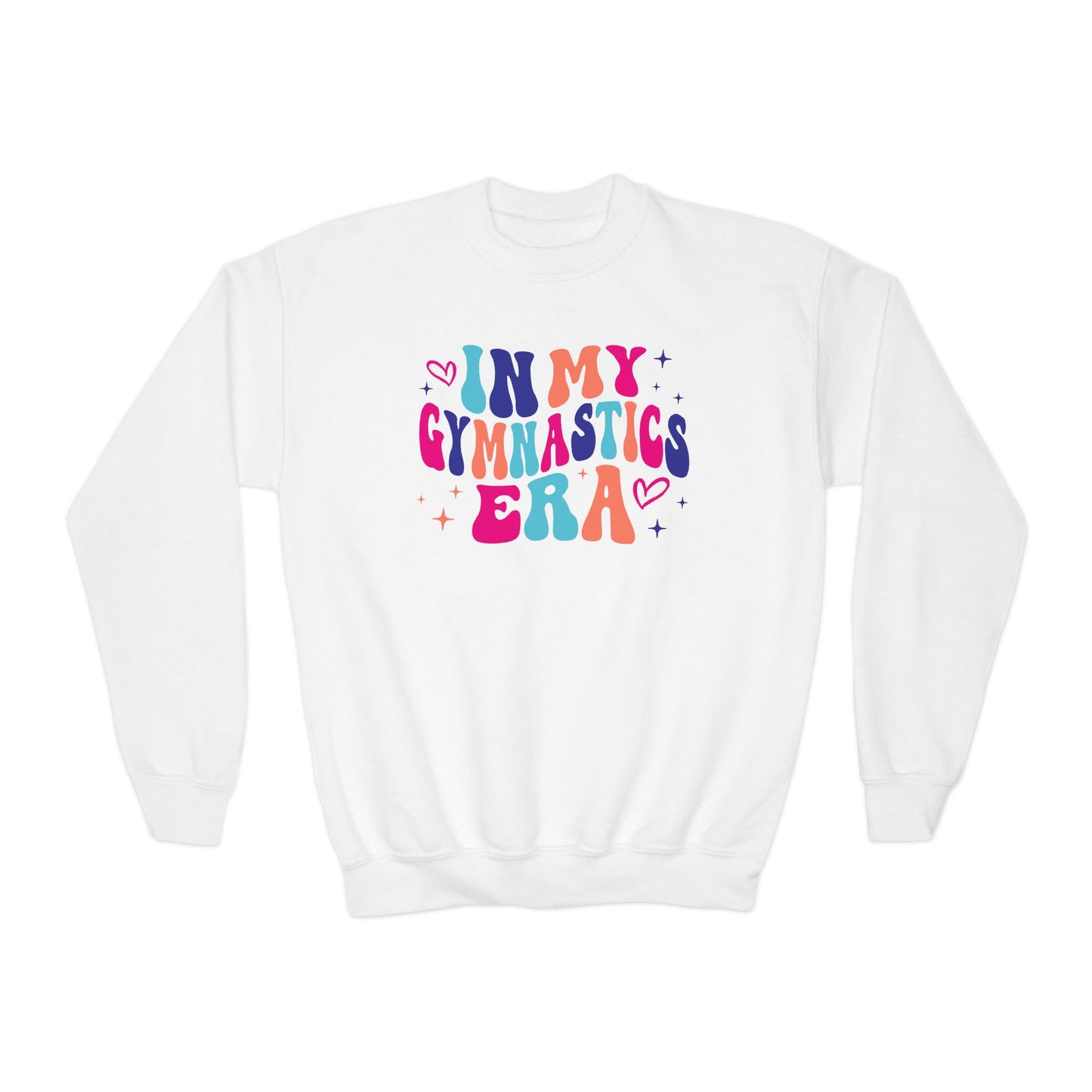 Girls Gymnastics Crewneck Sweatshirt, Multi Colored, 'In My Gymnastics Era' Swifty Gift for Her, Athlete Apparel, Gymnast Jumper, Gymnastics