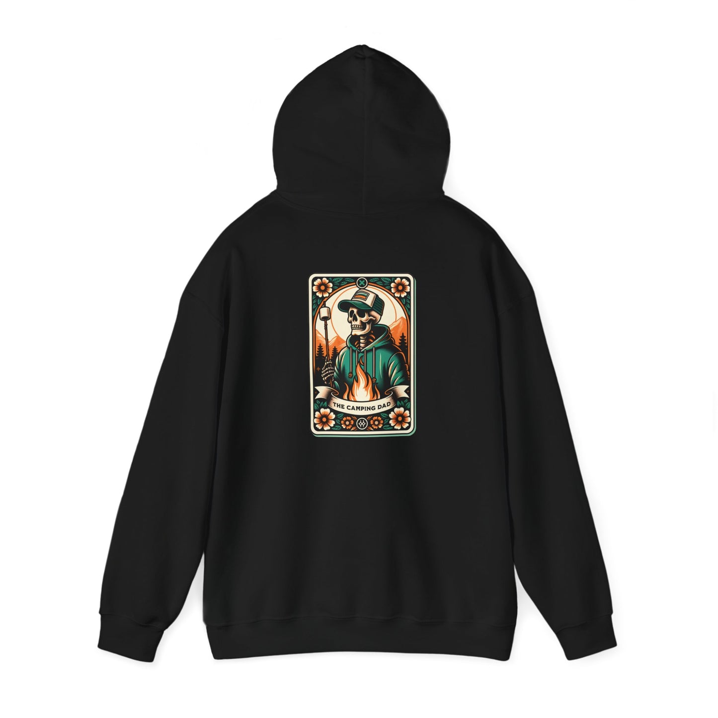 The Camping Dad Tarot Card Unisex Heavy Blend™ Hooded Sweatshirt