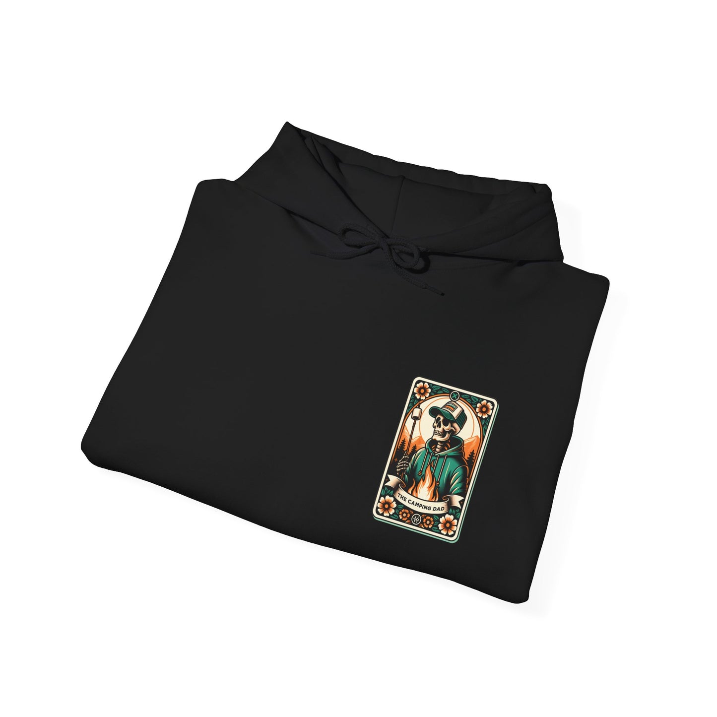 The Camping Dad Tarot Card Unisex Heavy Blend™ Hooded Sweatshirt