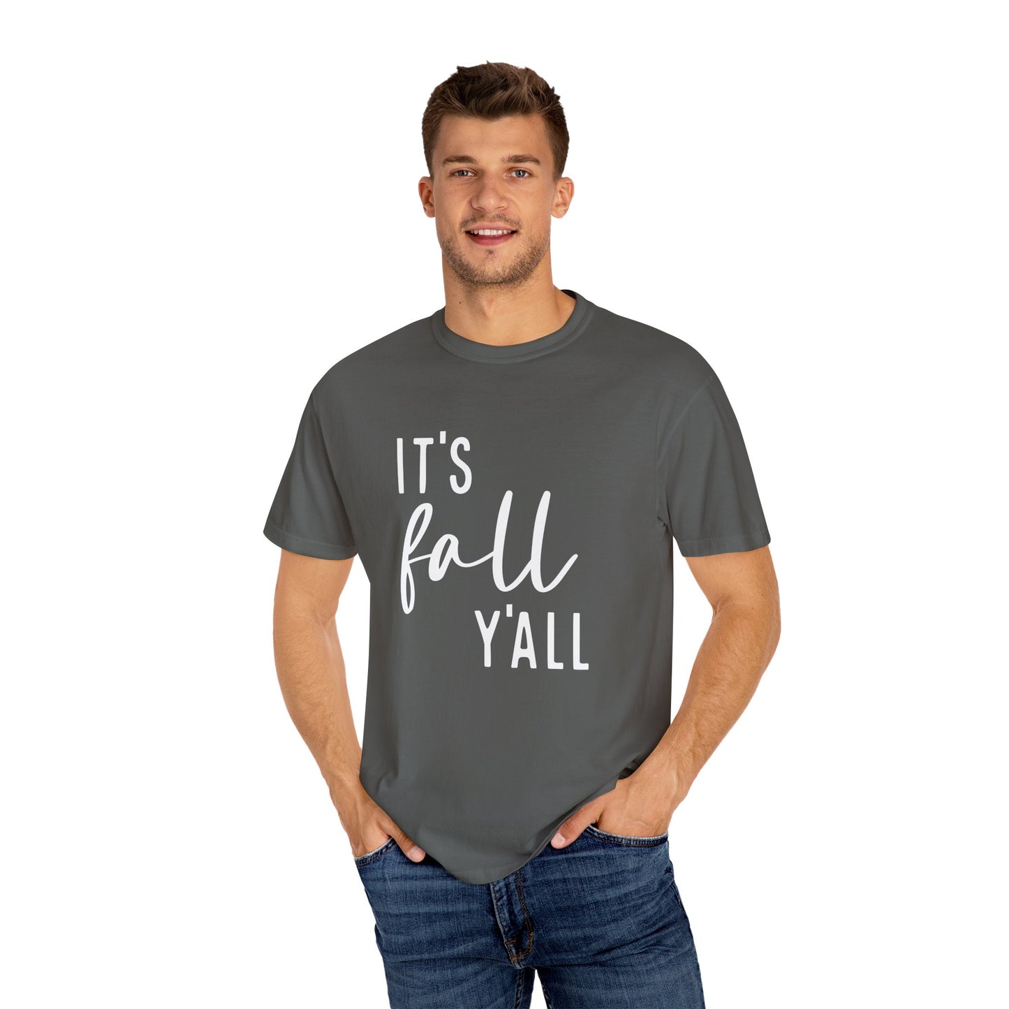 It's Fall Y'all Shirt, Autumn Season Tee, Women's Cute Fall T-Shirt, Fall Tops, Cozy Crewneck, Autumn, Comfy Fall Tshirt, Funny Fall Fashion