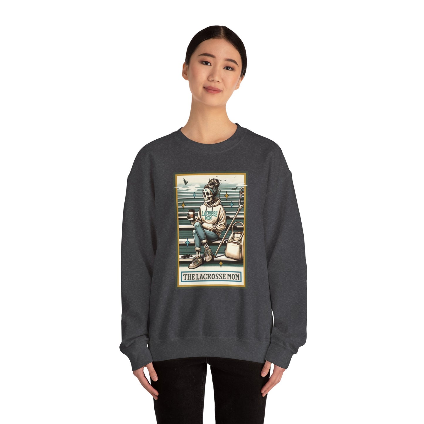 The Lacrosse Mom, Unisex Heavy Blend™ Crewneck Sweatshirt