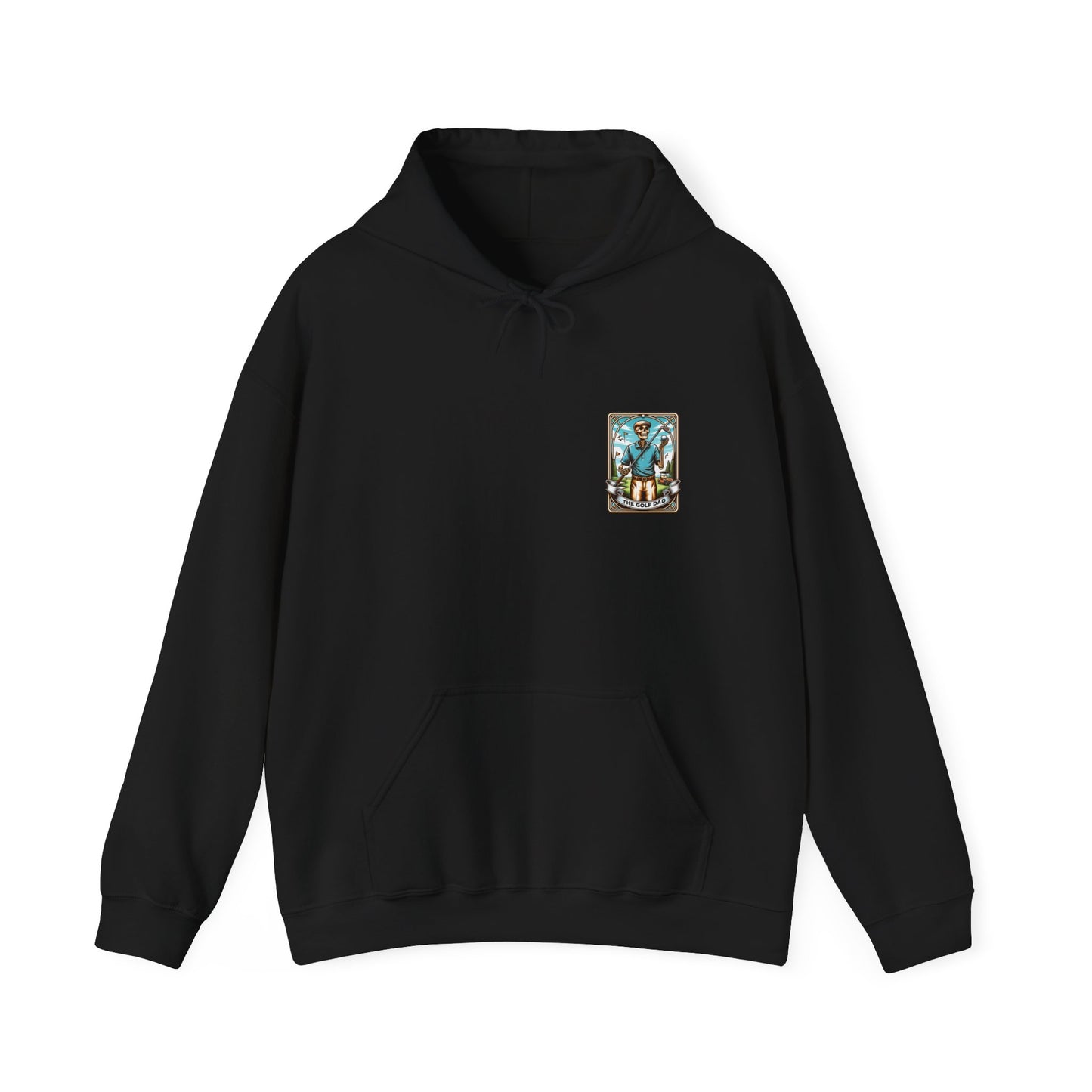 The Golf Dad Tarot Card Unisex Heavy Blend™ Hooded Sweatshirt