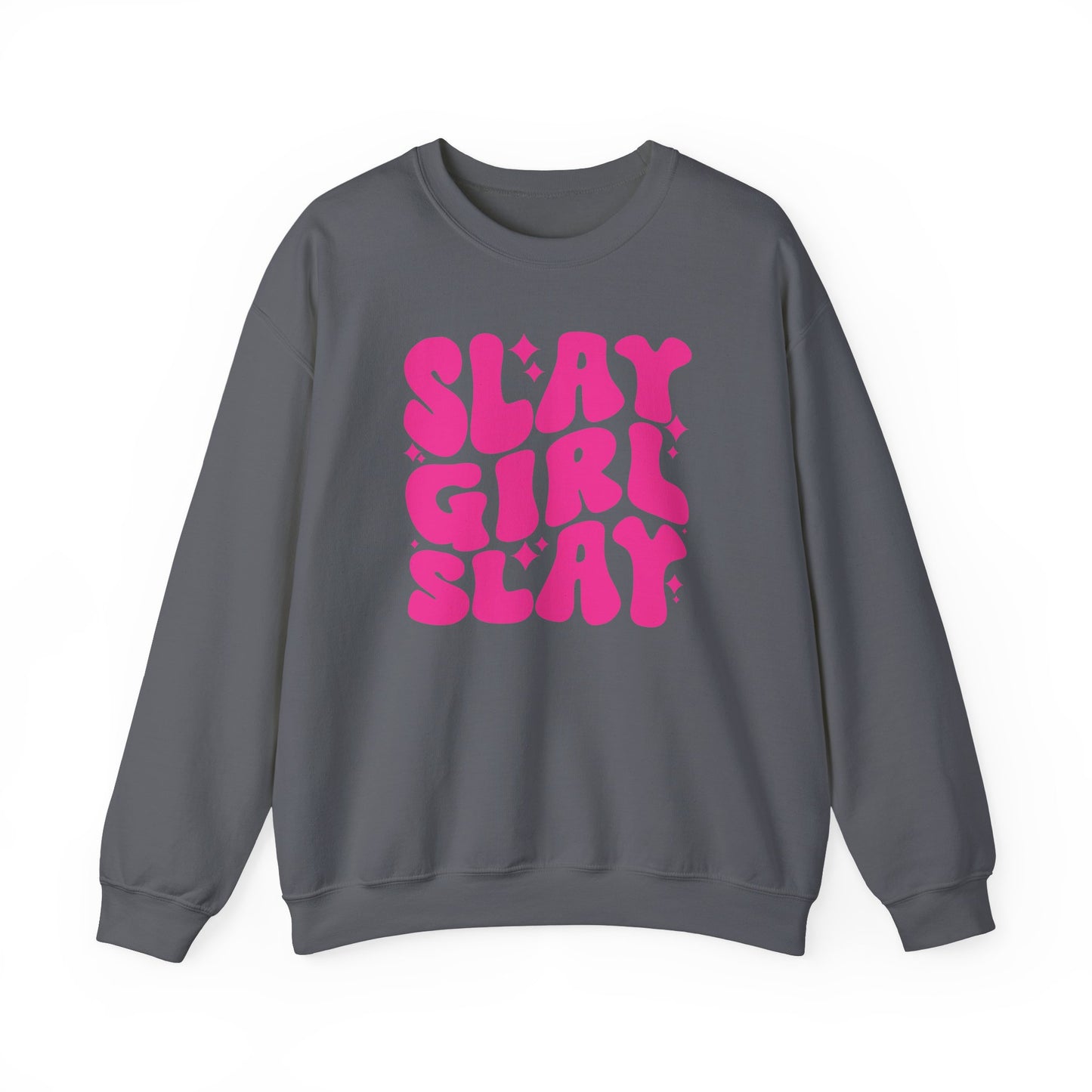 Slay Girl Slay Sweatshirt, Motivational Crewneck, Girl Empowerment Sporty Girl Boss Gift, Unisex Jumper, Fashion Statement