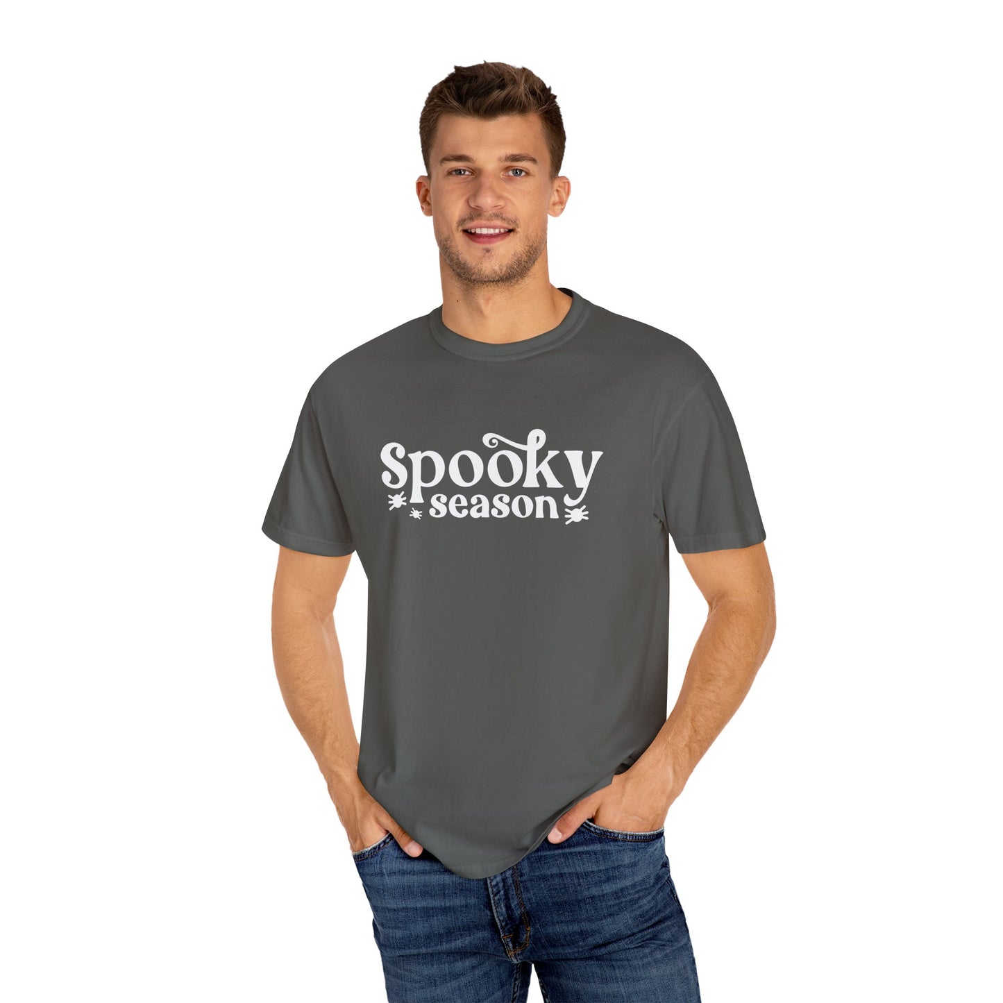 Spooky Season Shirt, Graphic Halloween Top, Womens Fall Graphic Tee, Halloween Party Shirt, Creepy Crewneck, Fall Gift, Trendy Halloween Top