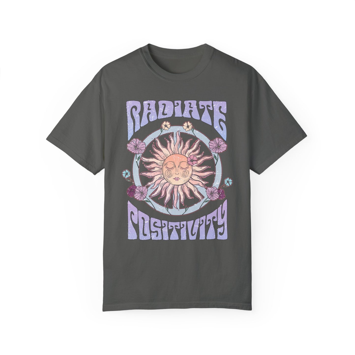 Radiate Positivity T-shirt, Spiritual Wellness, Uplifting, motivational, Retro, Unisex Tee, Positive Vibes Shirt, Inspirational Graphic Top,