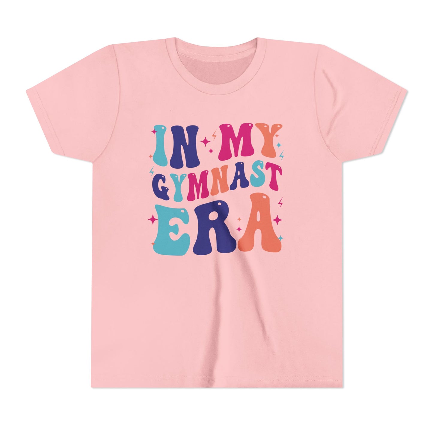 In My Gymnast Era Youth Tee, Gymnast Gift, Gymnast T-Shirt, Colorful Youth Shirt, Sports Fan Tee