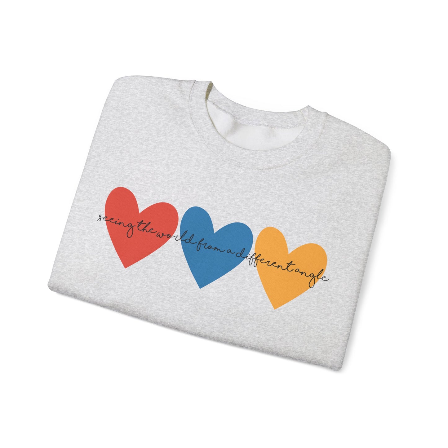 Autism Awareness Retro Heart Sweatshirt, Crewneck, Autism Mama, Advocate, Special Education, Neurodiversity