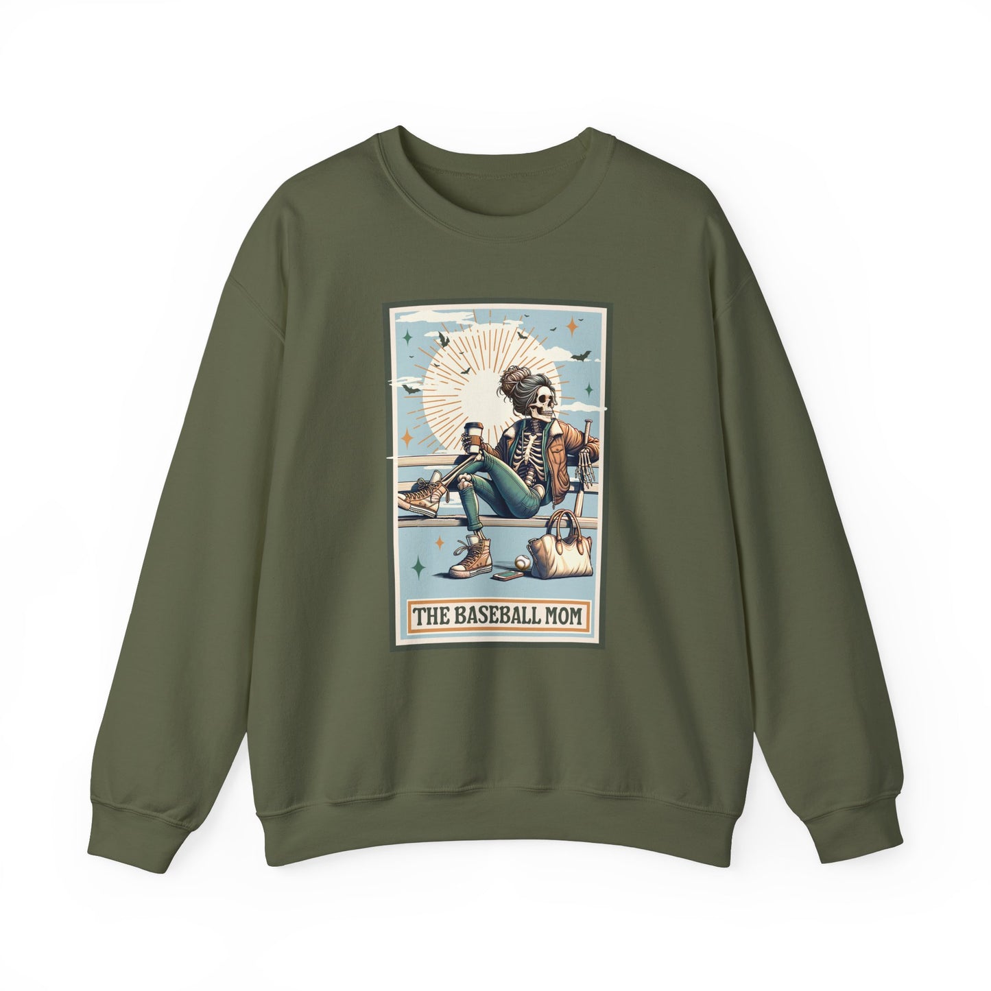 The Baseball Mom, Unisex Heavy Blend™ Crewneck Sweatshirt