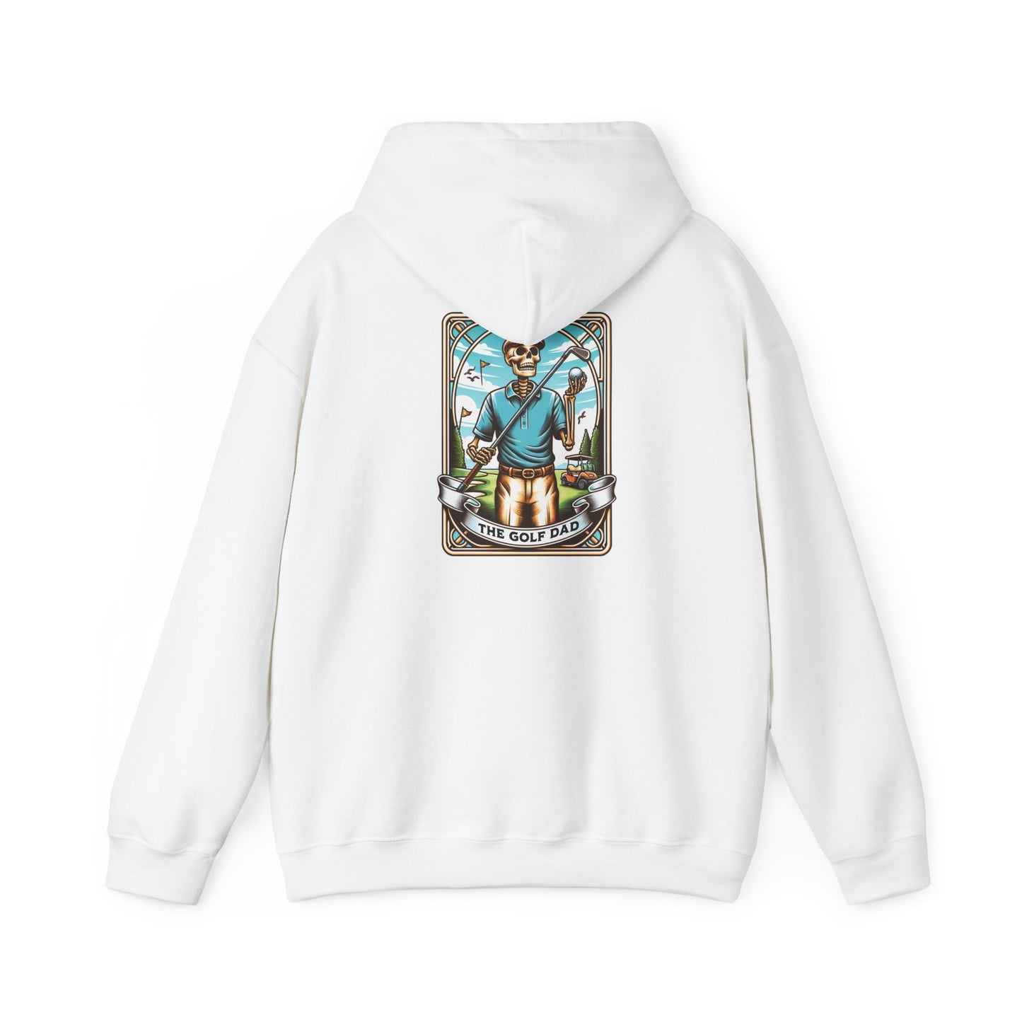 The Golf Dad Tarot Card Unisex Heavy Blend™ Hooded Sweatshirt