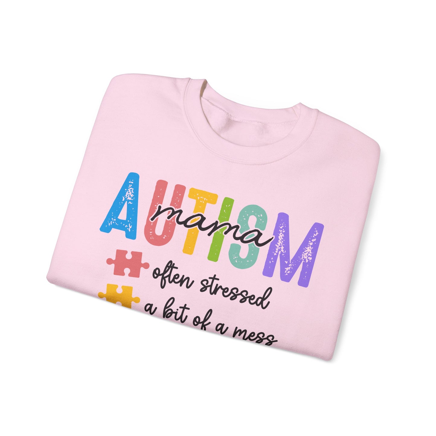 Autism Mama Coquette Sweatshirt, Retro Autism Bow, Autism Advocate, Special Education, Neurodiversity, Unisex Crewneck, Autism Awareness