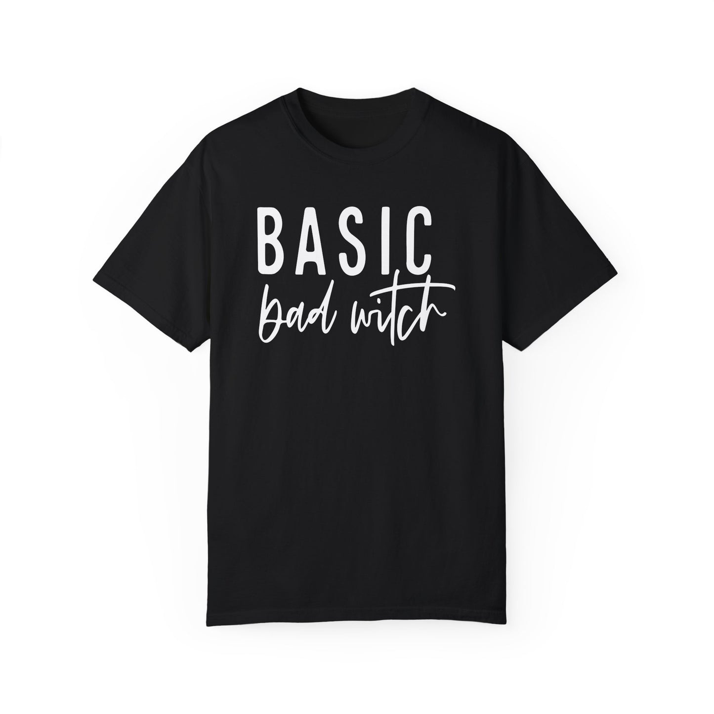 Basic Bad Witch Shirt, Graphic Halloween Top, Womens Fall Graphic Tee, Halloween Party Shirt, Spooky Season Crewneck, Trendy Halloween Top