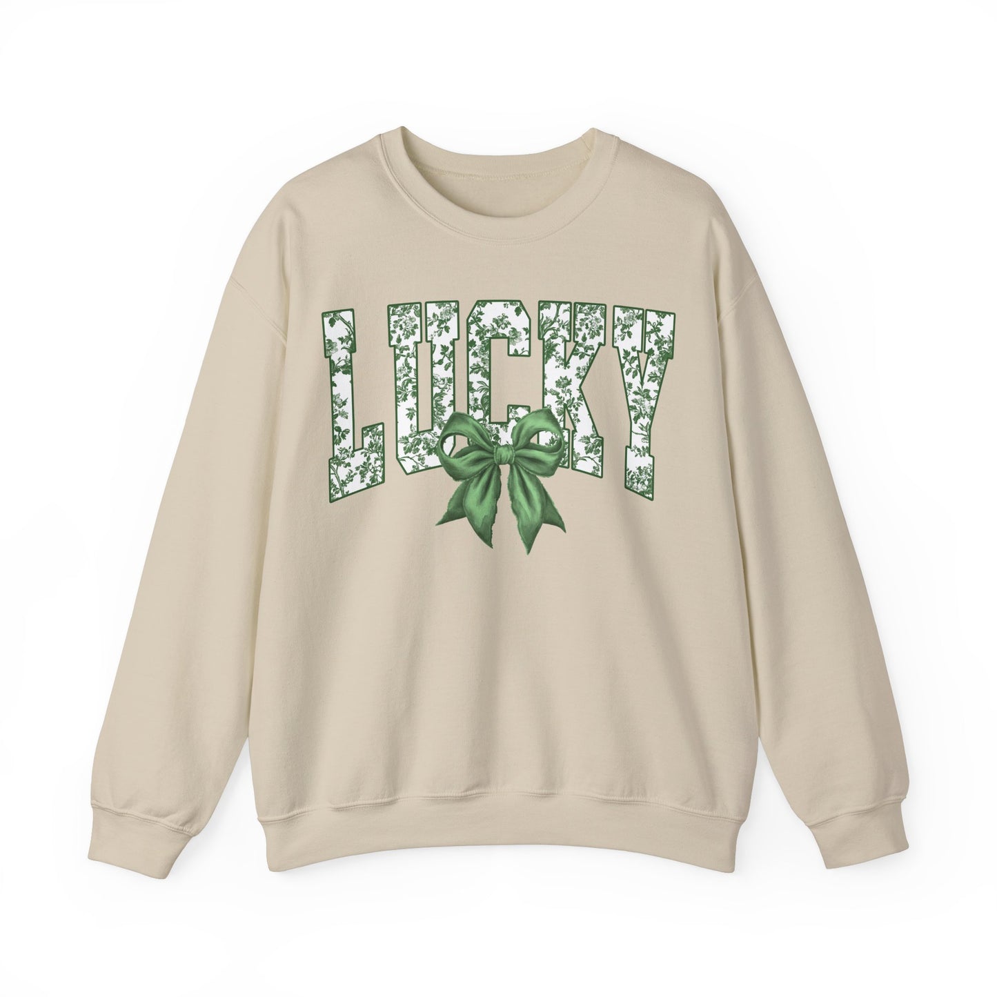 Retro Toile Lucky St Patrick's Day Sweatshirt, St Patricks day Coquette Pullover, Shamrock Crewneck, St Patrick's Day Apparel, Vintage St