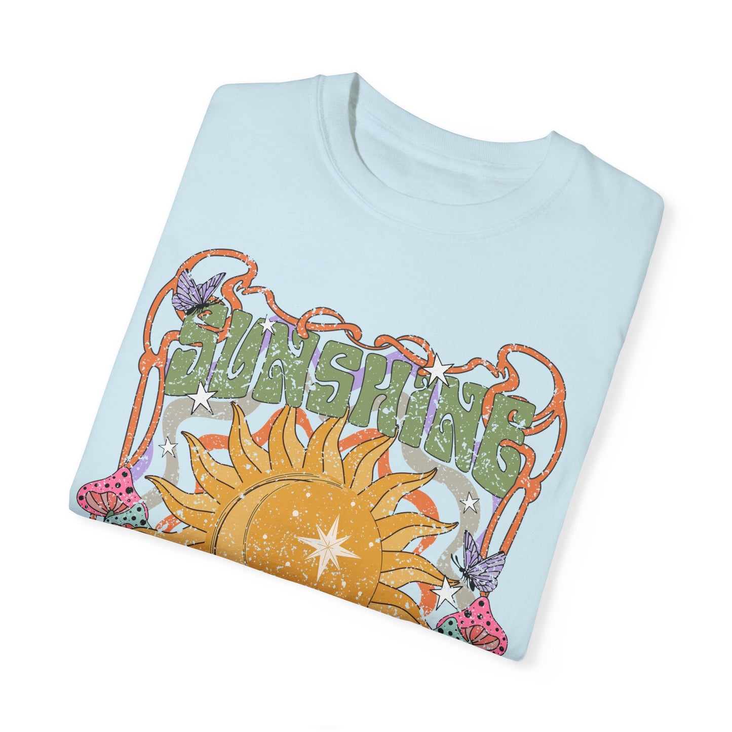 Sunshine On My Mind T-Shirt, Summer Vacation Shirt, Spiritual Wellness Tee, Positive Vibes, Retro, Unisex Tee