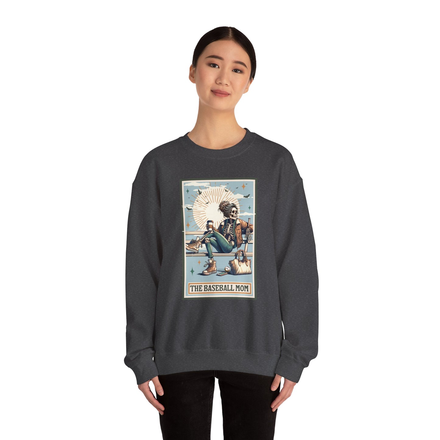 The Baseball Mom, Unisex Heavy Blend™ Crewneck Sweatshirt