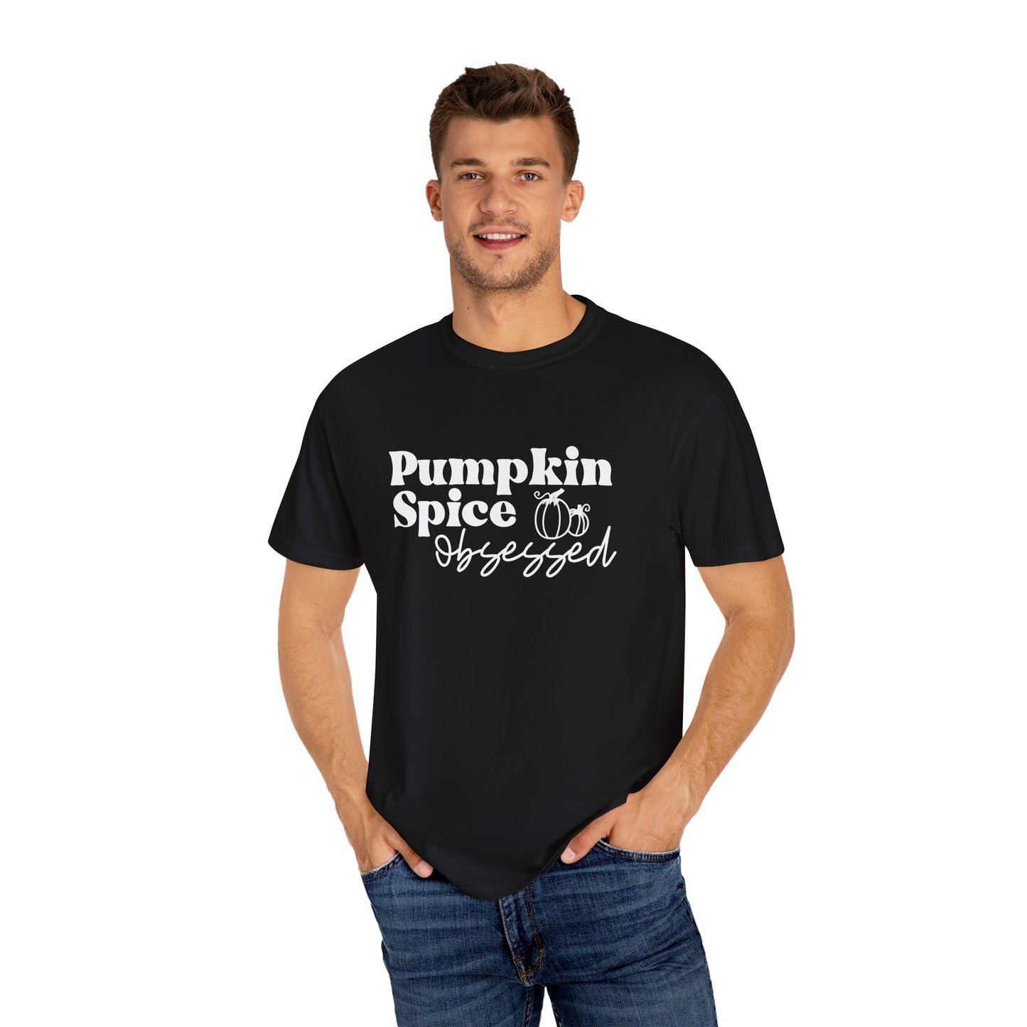 Pumpkin Spice Obsessed Shirt, Pumpkin Spice Season Tee, Women's Cute Fall T-Shirt, Cozy Fall Tops, PSL, Coffee Lover Crewneck, Autumn, Latte