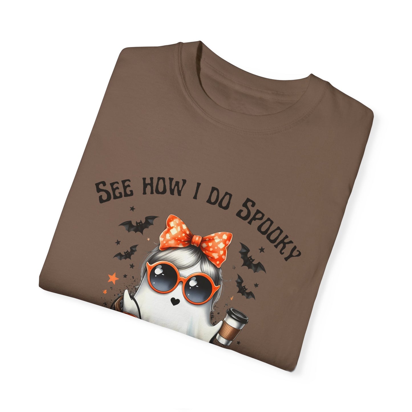 See How I Do Spooky, Very Demure, Very Cutesy T-shirt, Cute Girl Ghost Graphic Tee, Trending Shirts, Halloween Costume Party Shirt