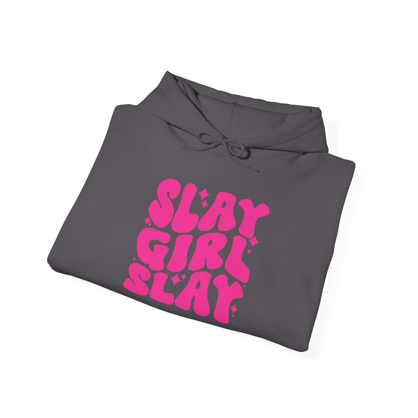 Slay Girl Slay Hoodie, Girl Empowerment Gift, Women's Activewear, Sports Hooded Sweatshirt, Feminist Apparel