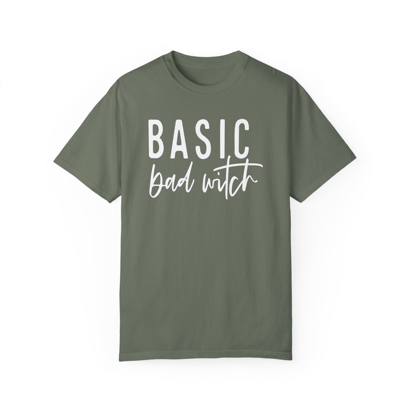 Basic Bad Witch Shirt, Graphic Halloween Top, Womens Fall Graphic Tee, Halloween Party Shirt, Spooky Season Crewneck, Trendy Halloween Top