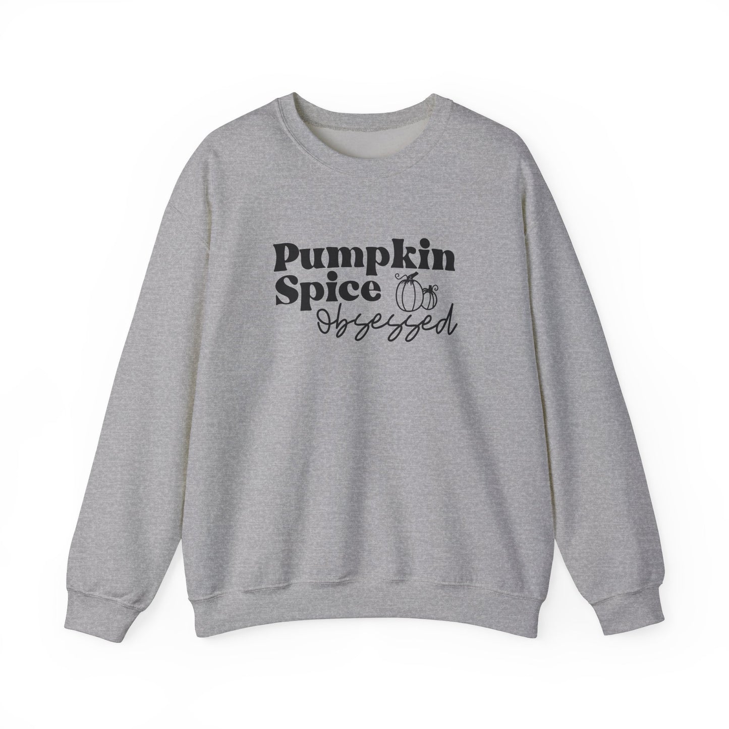 Pumpkin Spice Obsessed Sweatshirt, Pumpkin Spice Season Pullover, Women's Fall Sweater, Cozy Fall Tops, PSL, Coffee Lover Crewneck, Cute Tee