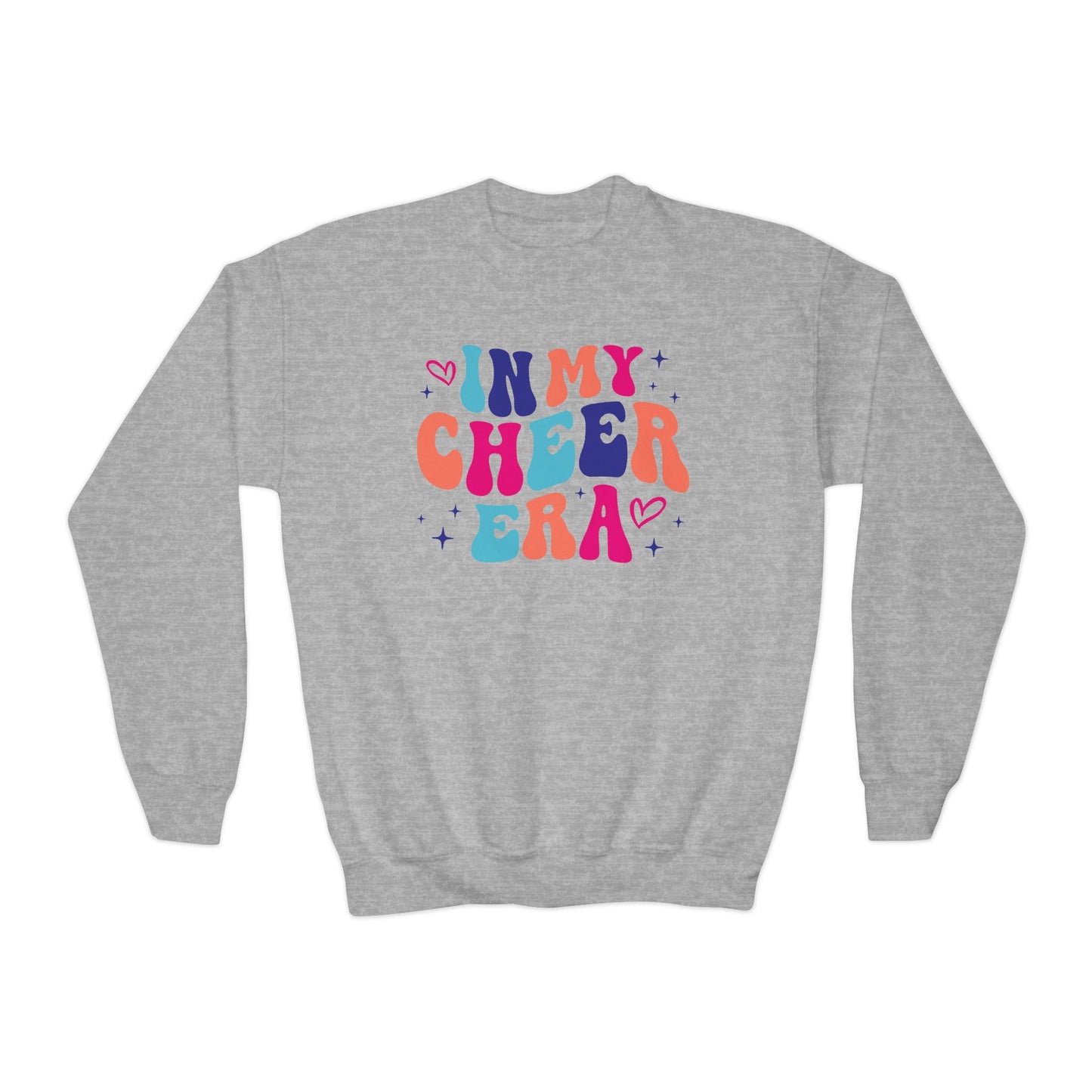 In My Cheer Era, Multi Colored, Youth Crewneck Sweatshirt