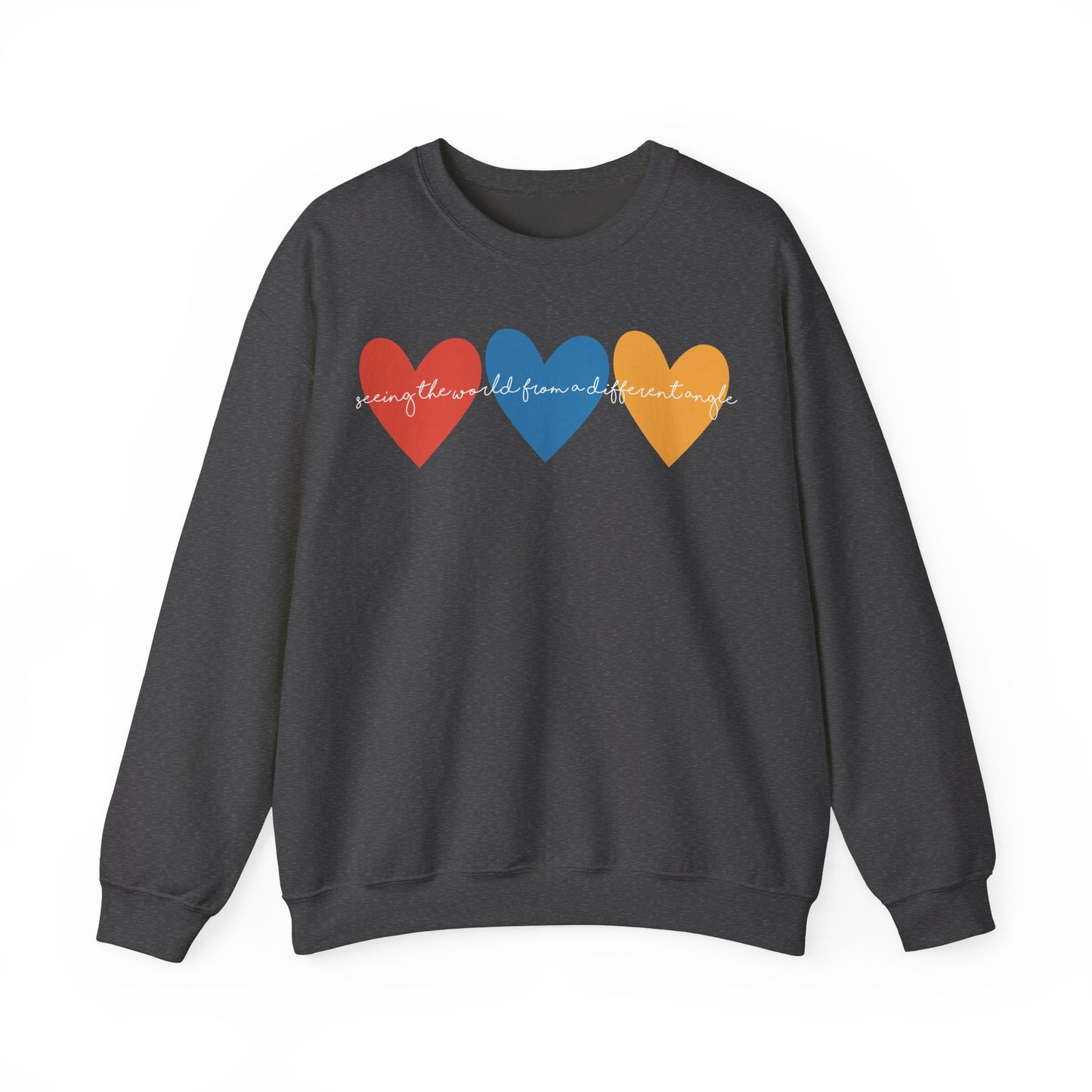 Autism Awareness Retro Heart Sweatshirt, Crewneck, Autism Mama, Advocate, Special Education, Neurodiversity