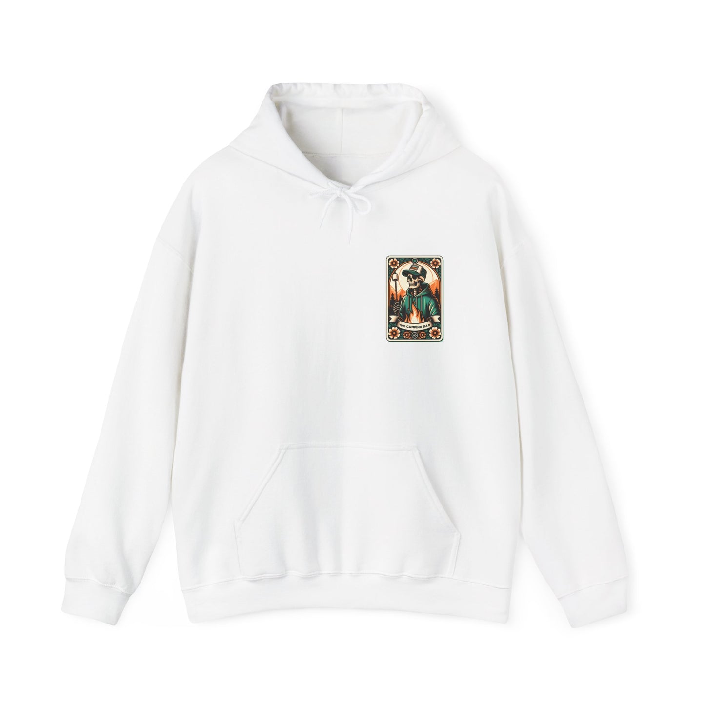 The Camping Dad Tarot Card Unisex Heavy Blend™ Hooded Sweatshirt