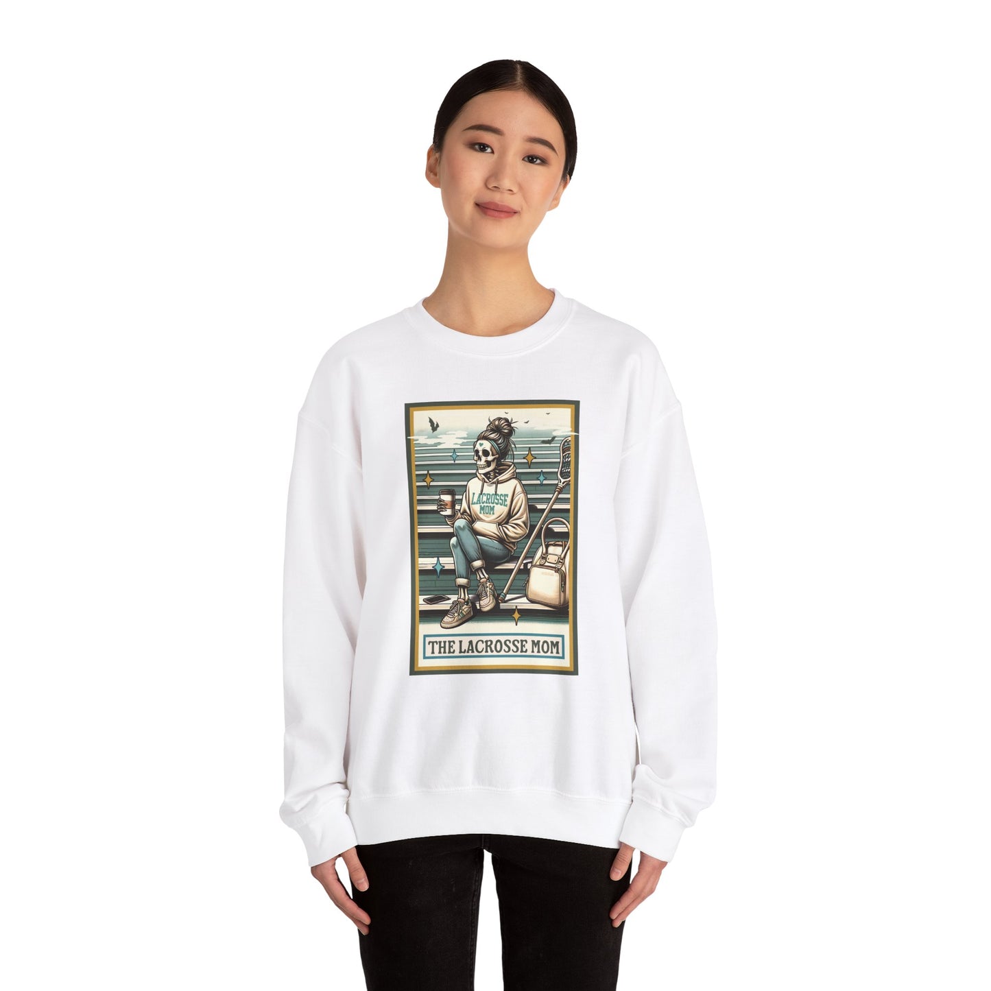 The Lacrosse Mom, Unisex Heavy Blend™ Crewneck Sweatshirt