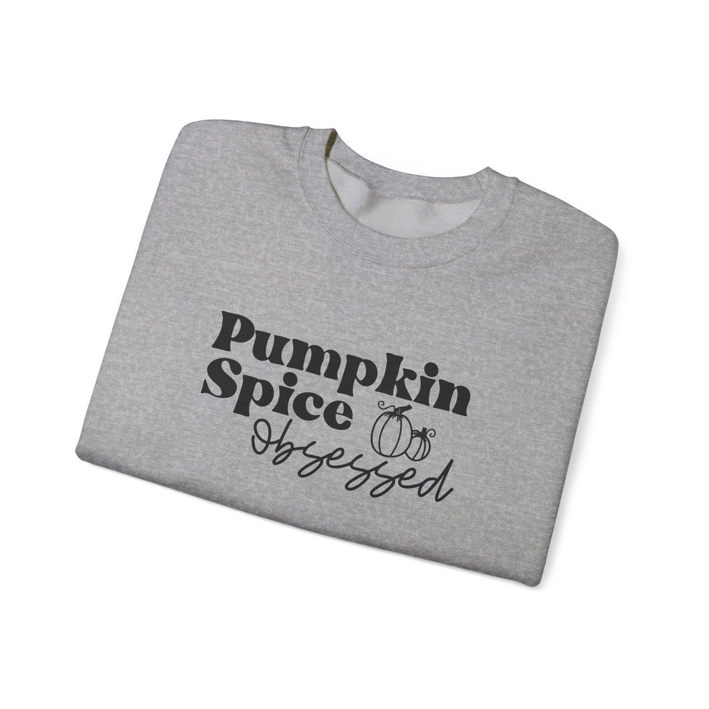 Pumpkin Spice Obsessed Sweatshirt, Pumpkin Spice Season Pullover, Women's Fall Sweater, Cozy Fall Tops, PSL, Coffee Lover Crewneck, Cute Tee