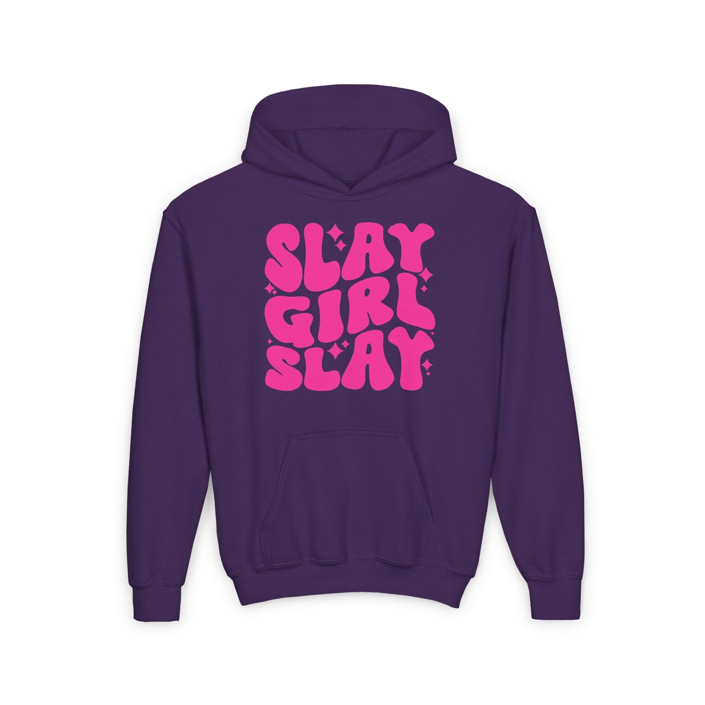 Slay Girl Slay Youth Hoodie, Girl Empowerment Sweatshirt, Gift for Her, Girl Power Pullover, Motivational Jumper, Sports Apparel