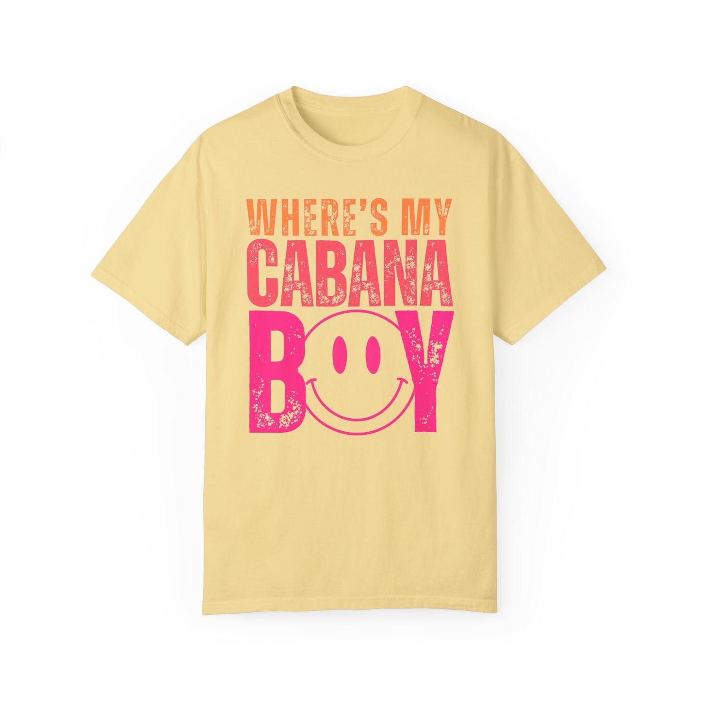 Wheres My Cabana Boy Unisex T-shirt, Funny Vacation Tee, Humorous Spring Break Shirt, Girls Trip Top, Beach Tee, Summer Vibes