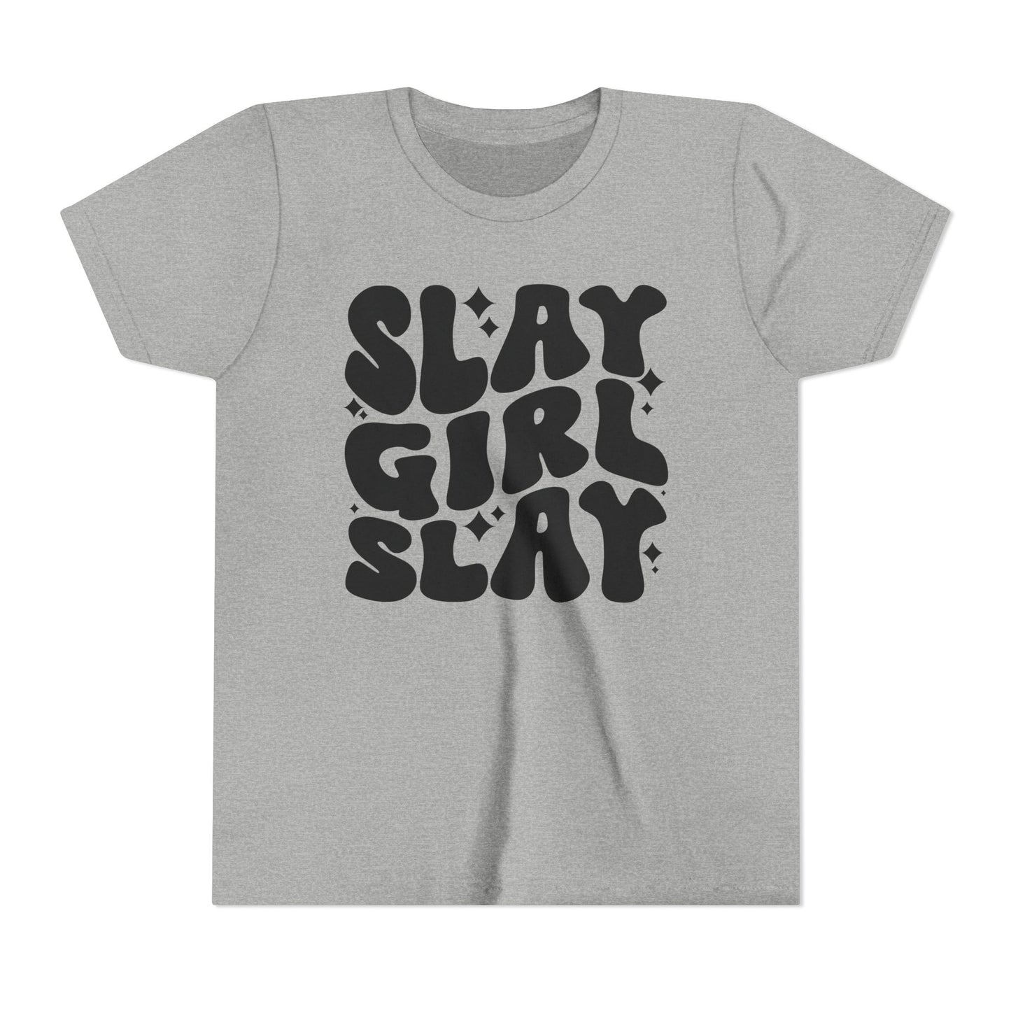 Slay Girl Slay Youth Tee, Empowerment Shirt, Kids Graphic T-Shirt, Girl Power Top, Inspirational Clothing